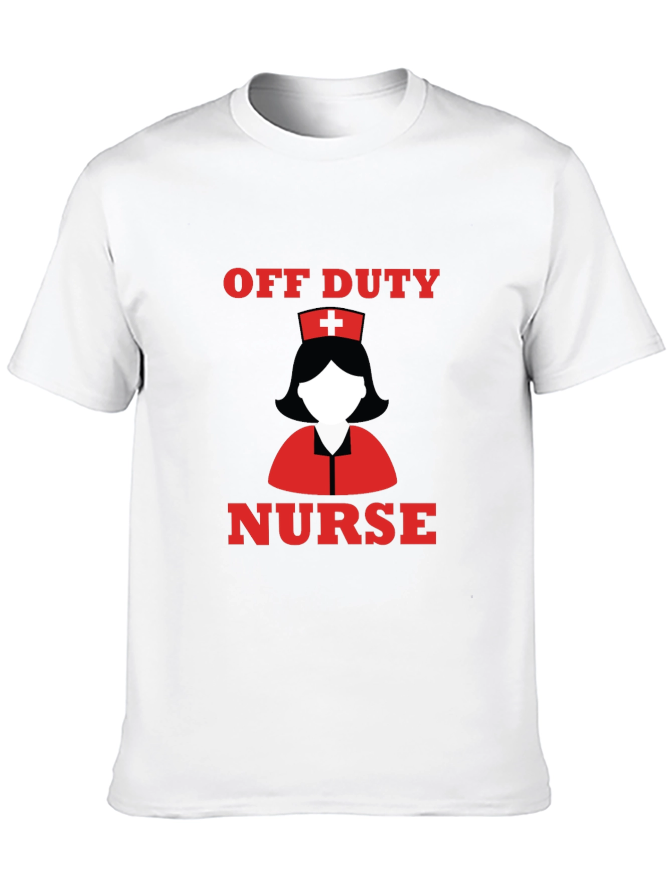 Off Duty Nurse T-Shirt - Black Cotton Tee