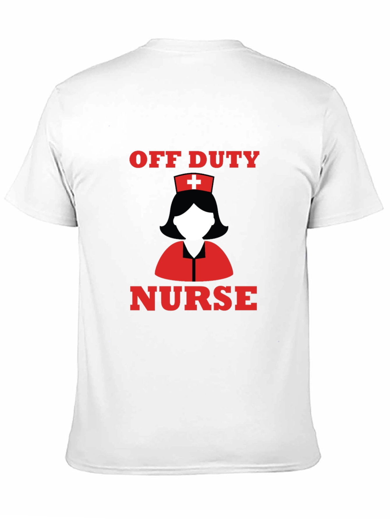 Off Duty Nurse T-Shirt - Black Cotton Tee