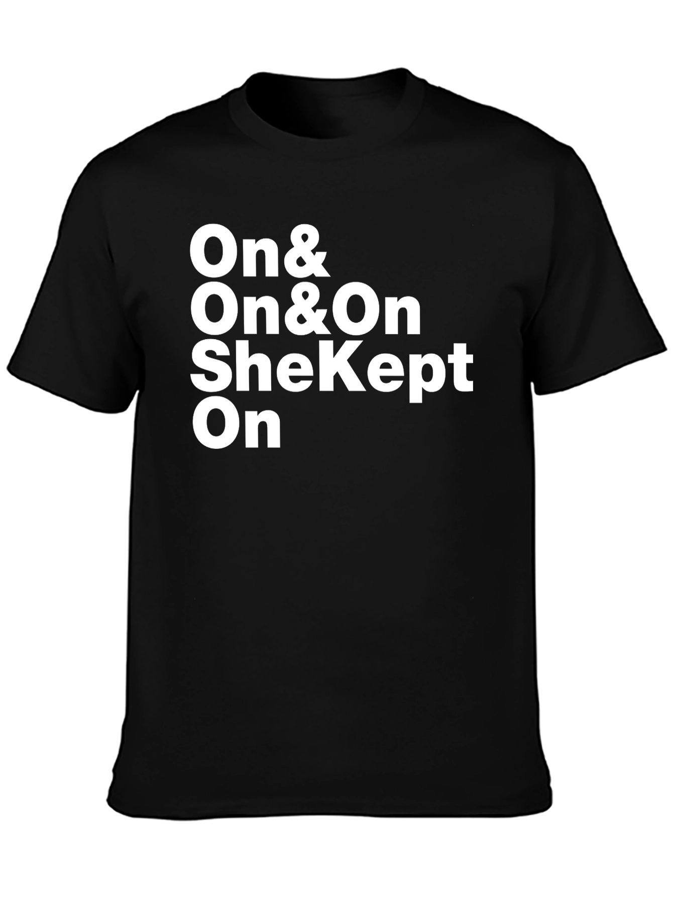 On & On & On Black Graphic T-Shirt