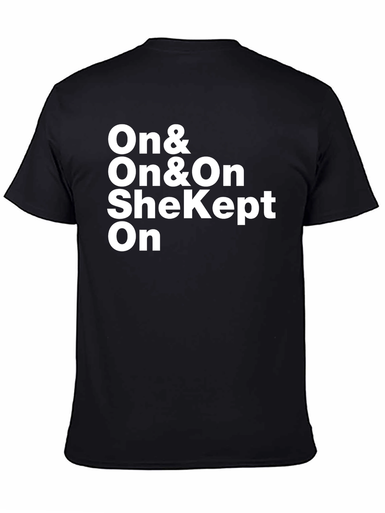 On & On & On Black Graphic T-Shirt