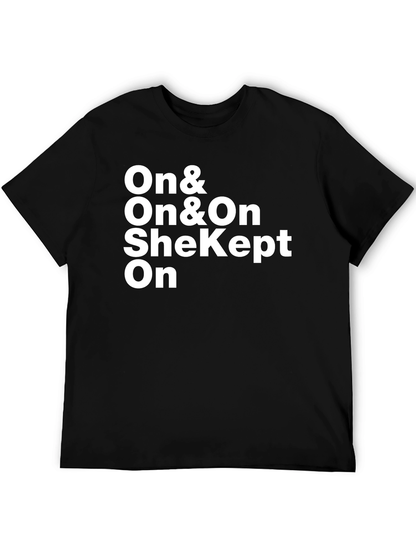 On & On & On Black Graphic T-Shirt