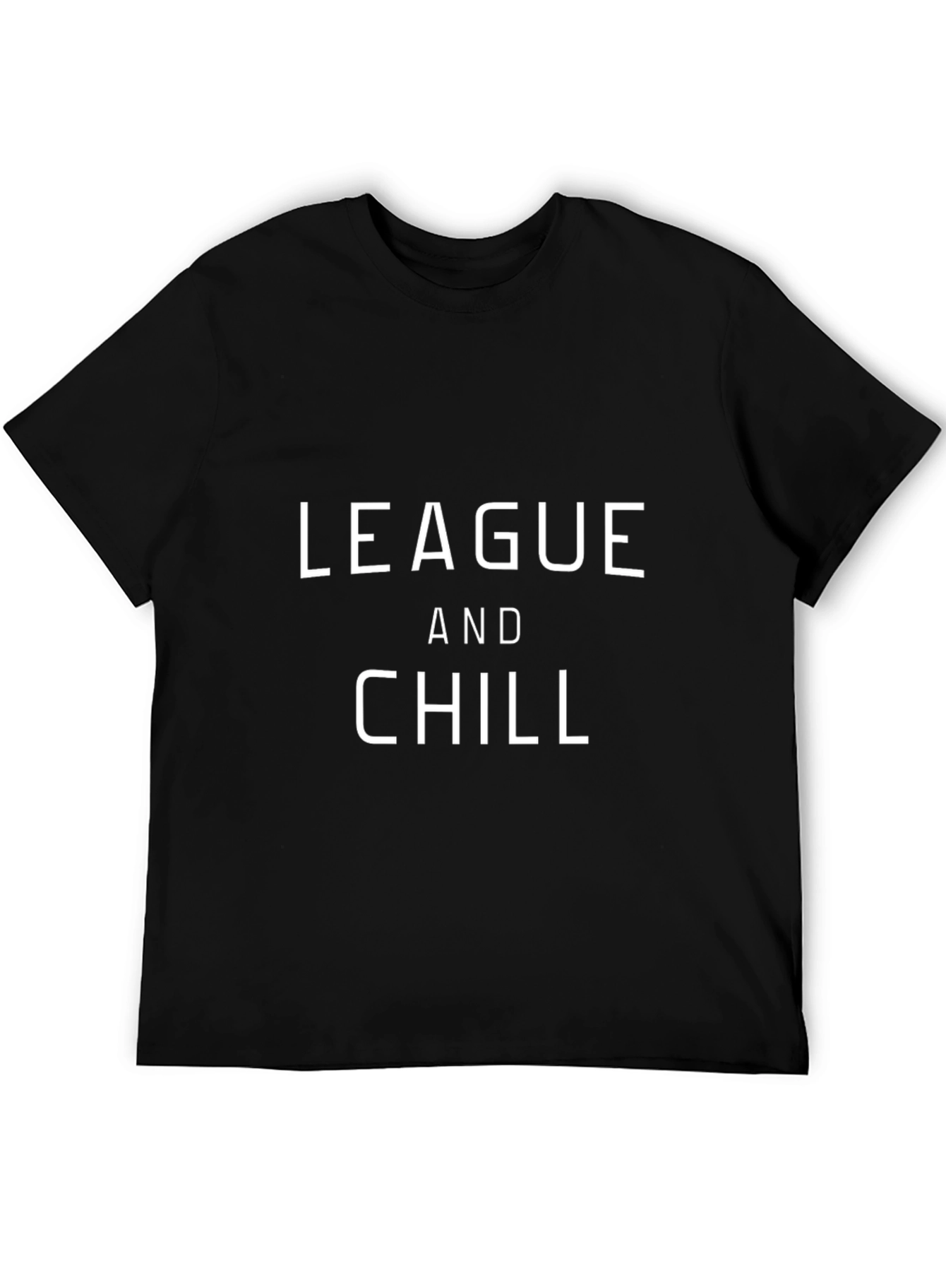 League and Chill Black Graphic Tee