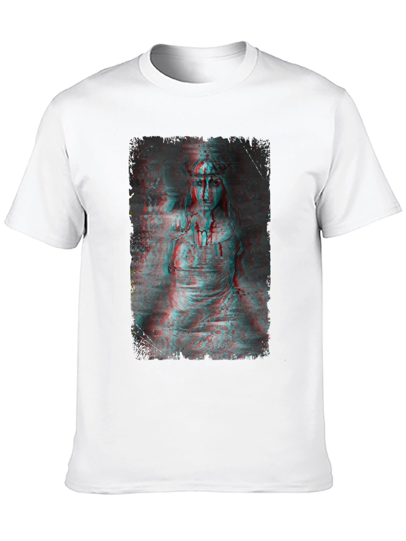 Gothic Horror 3D Graphic Print Black T-Shirt