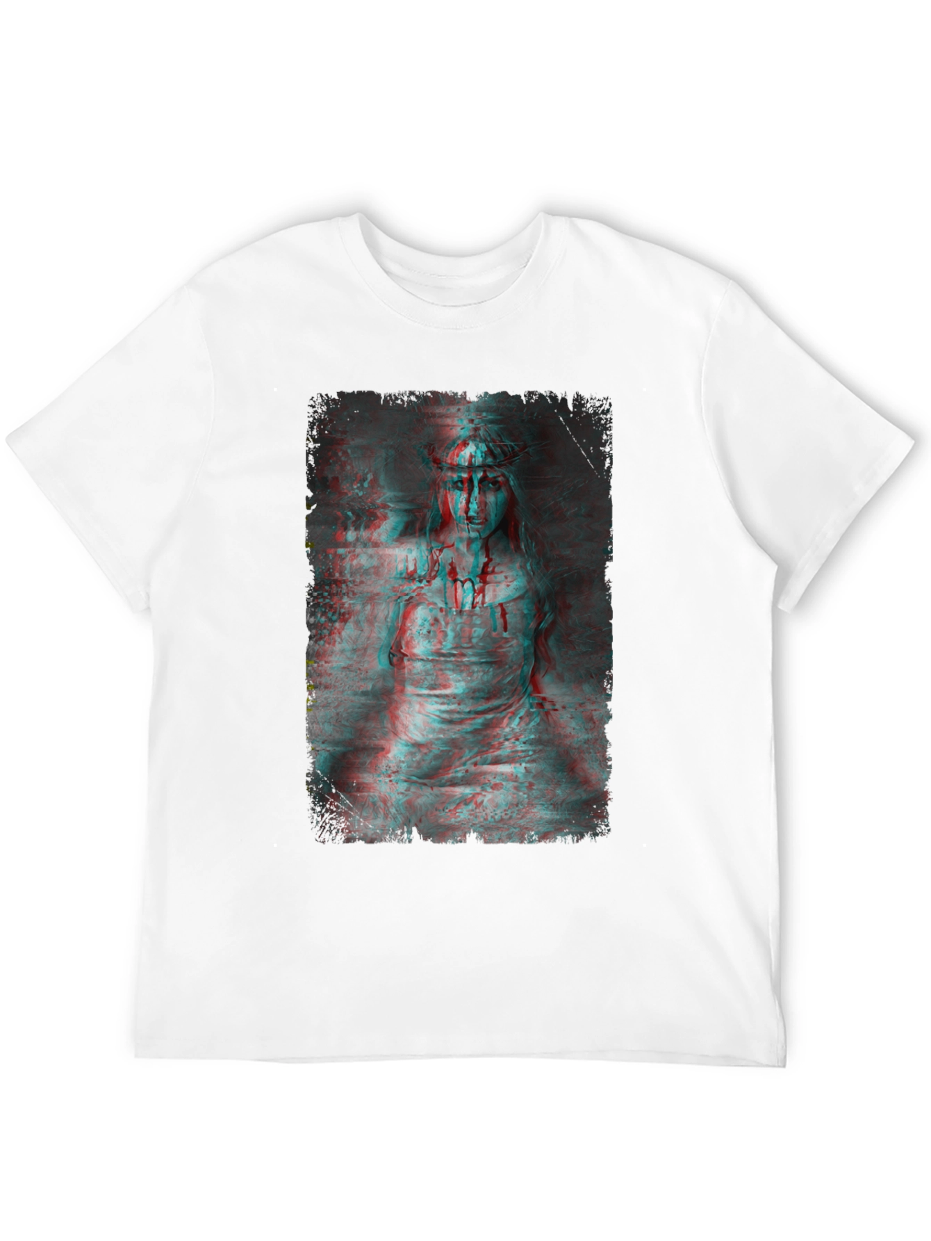 Gothic Horror 3D Graphic Print Black T-Shirt