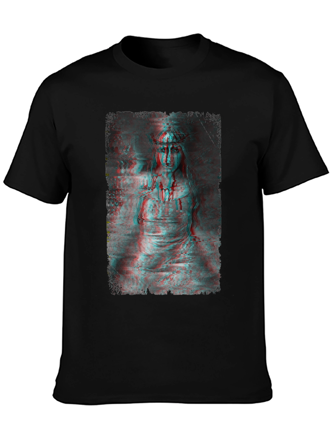 Gothic Horror 3D Graphic Print Black T-Shirt