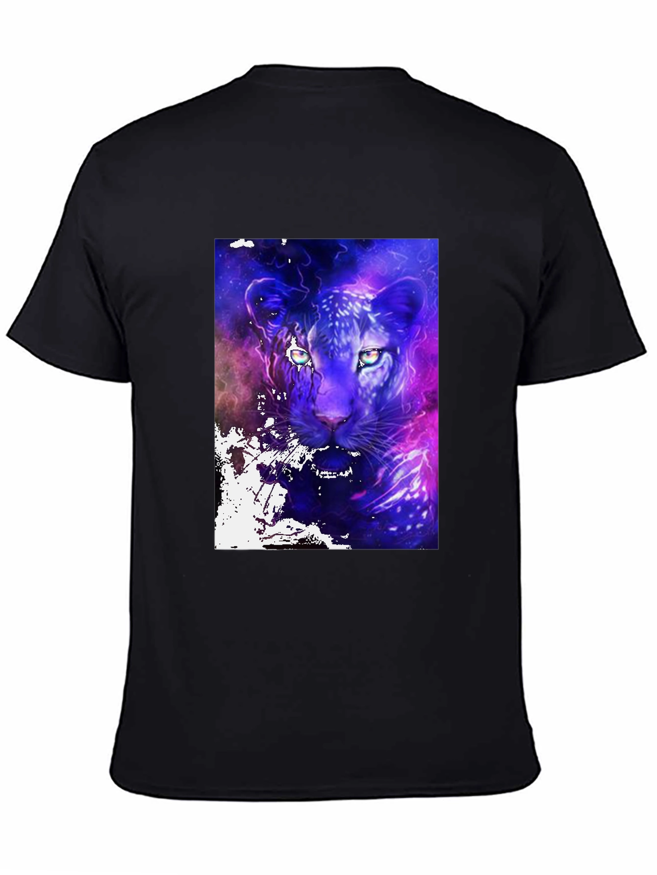 Galaxy Panther Graphic Tee - Cosmic Style