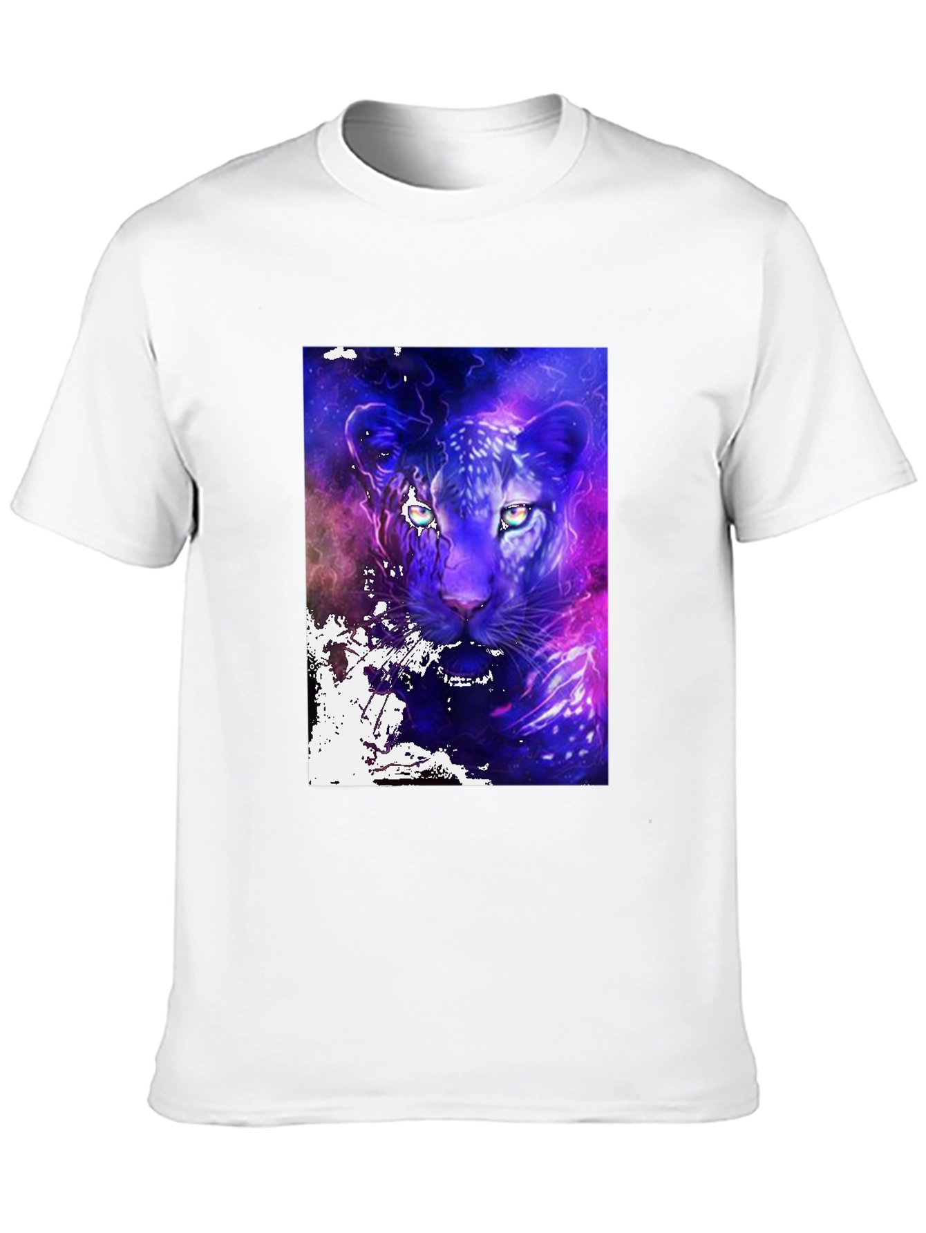 Galaxy Panther Graphic Tee - Cosmic Style