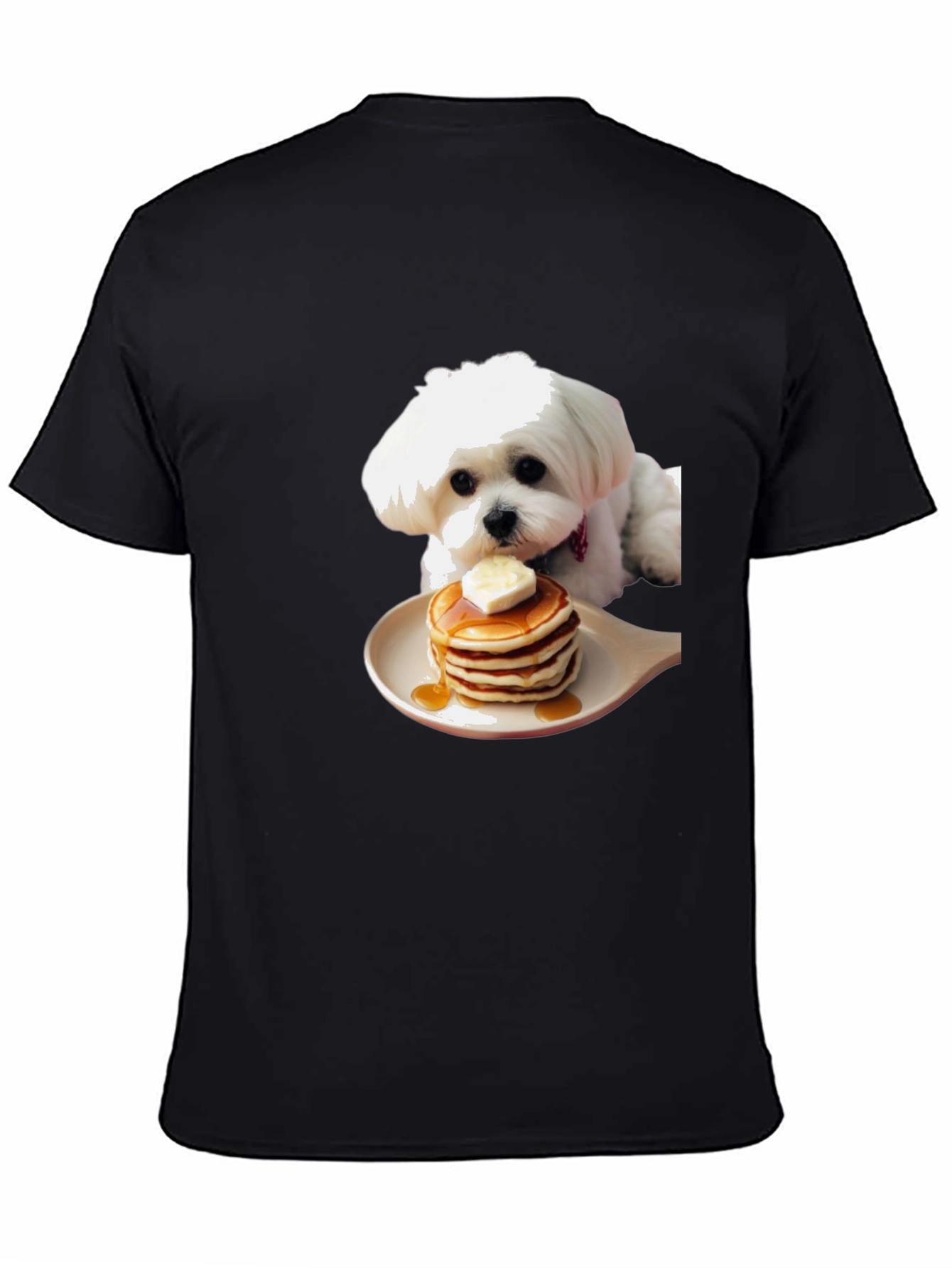 Dog Pancakes Graphic T-Shirt | Novelty Cute Pet Tee