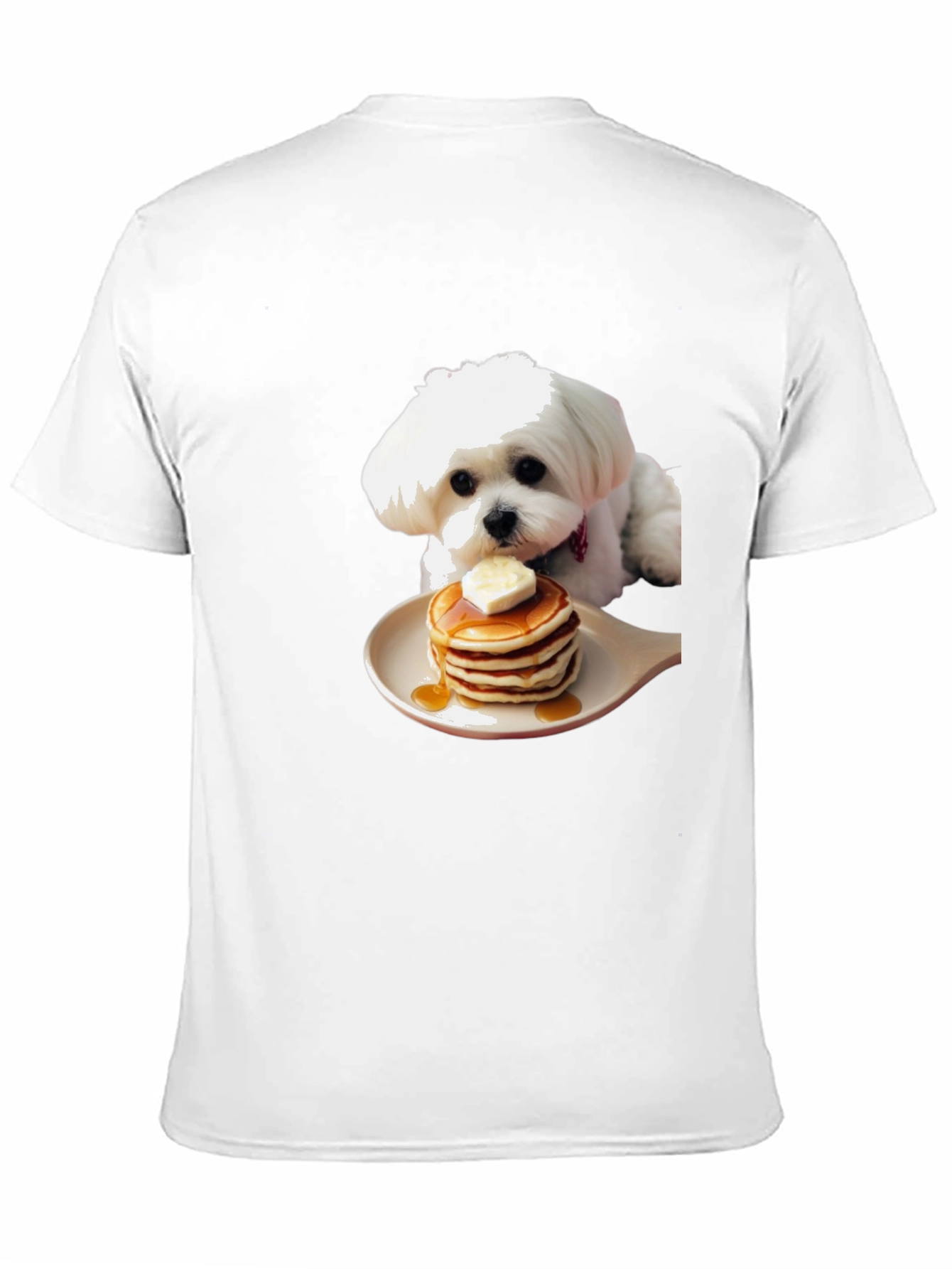 Dog Pancakes Graphic T-Shirt | Novelty Cute Pet Tee