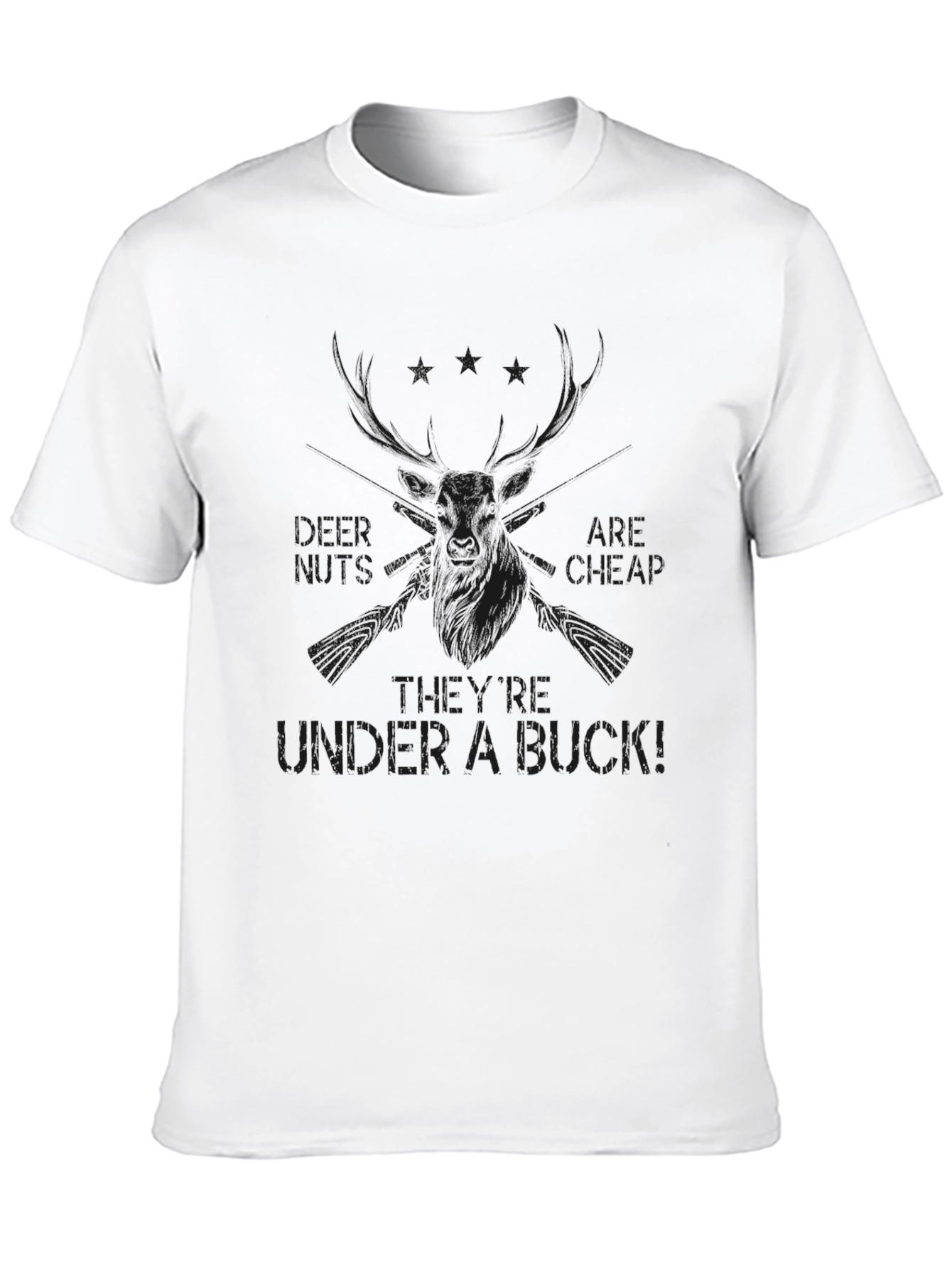 Mens Black Under a Buck Graphic Tee