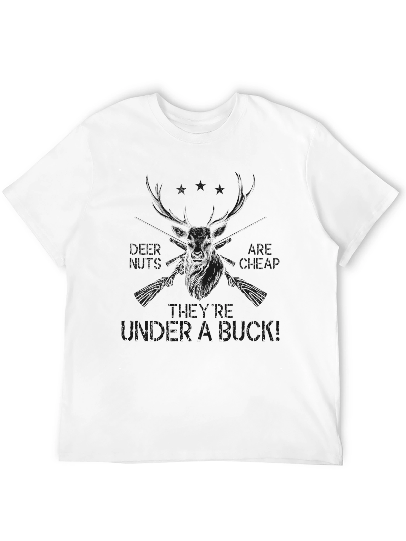 Mens Black Under a Buck Graphic Tee