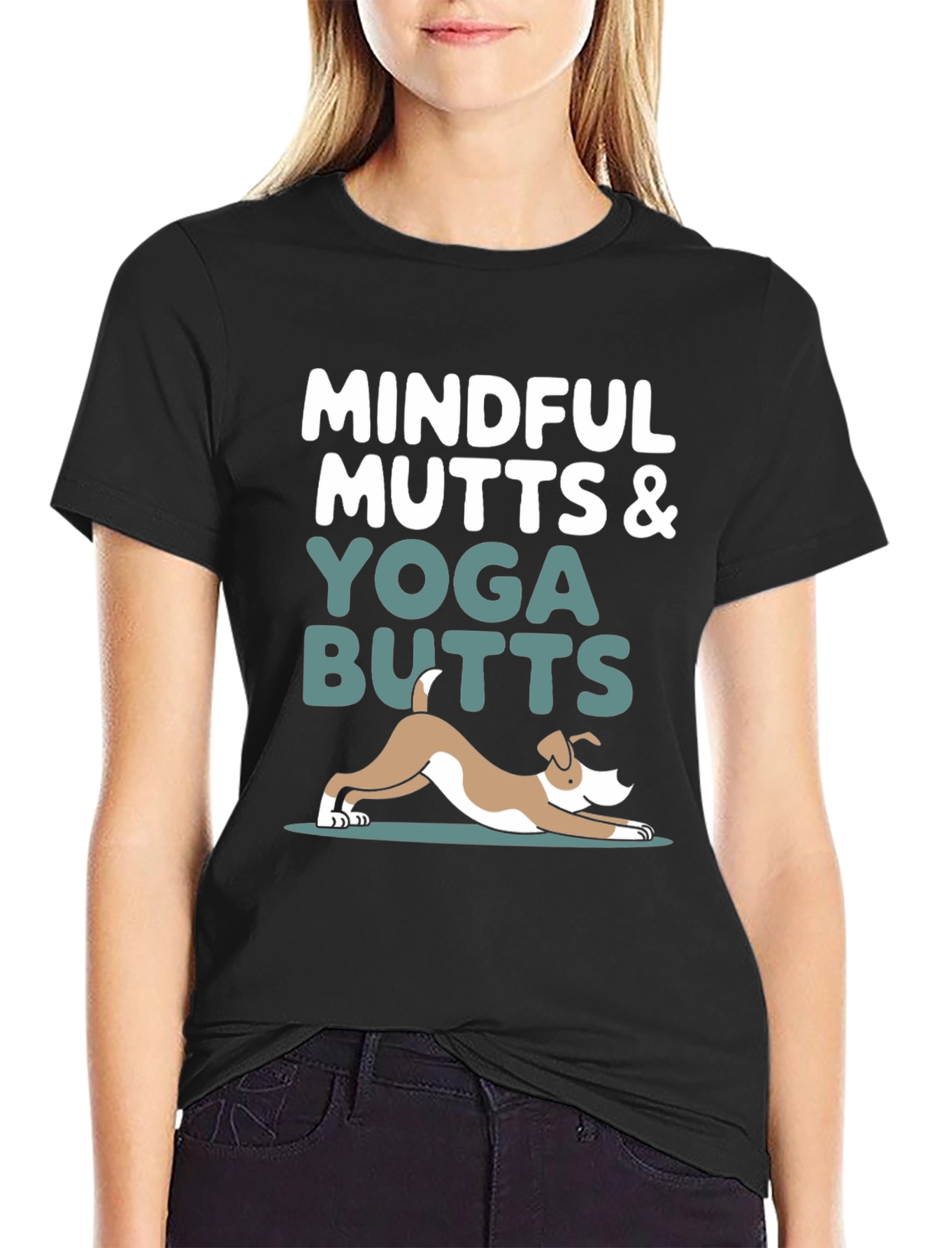 Mindful Mutts & Yoga Butts Graphic Tee