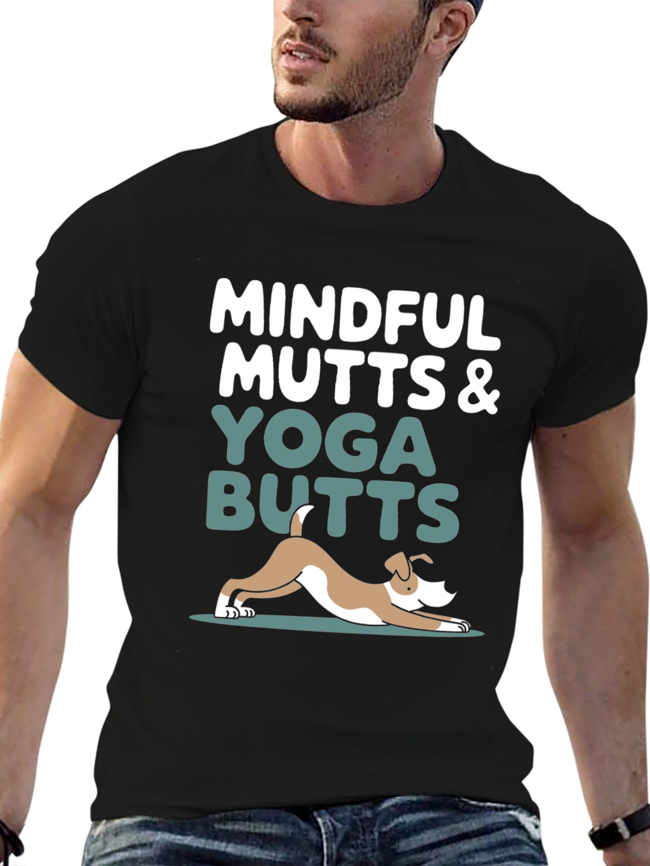 Mindful Mutts & Yoga Butts Graphic Tee
