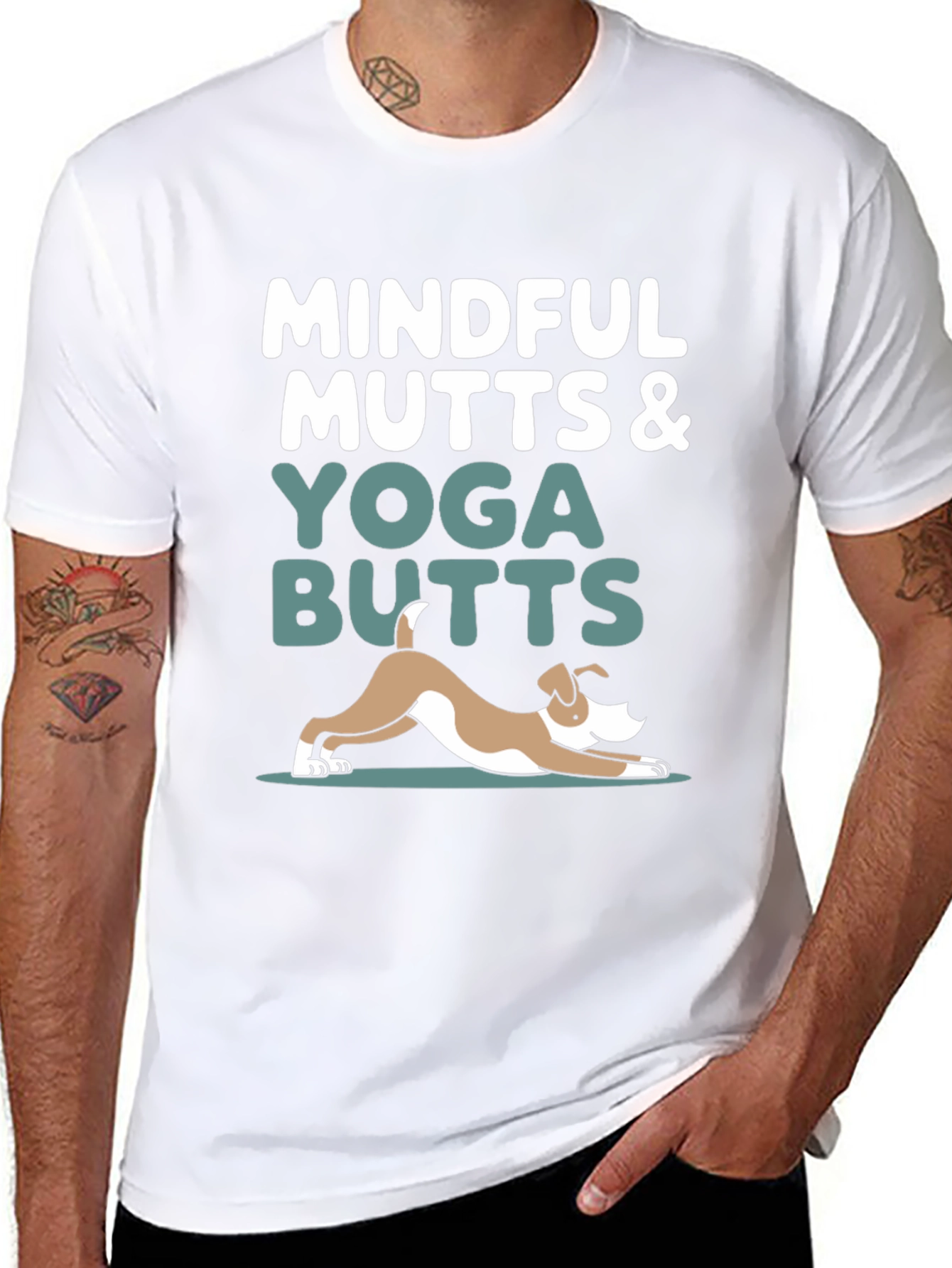 Mindful Mutts & Yoga Butts Graphic Tee