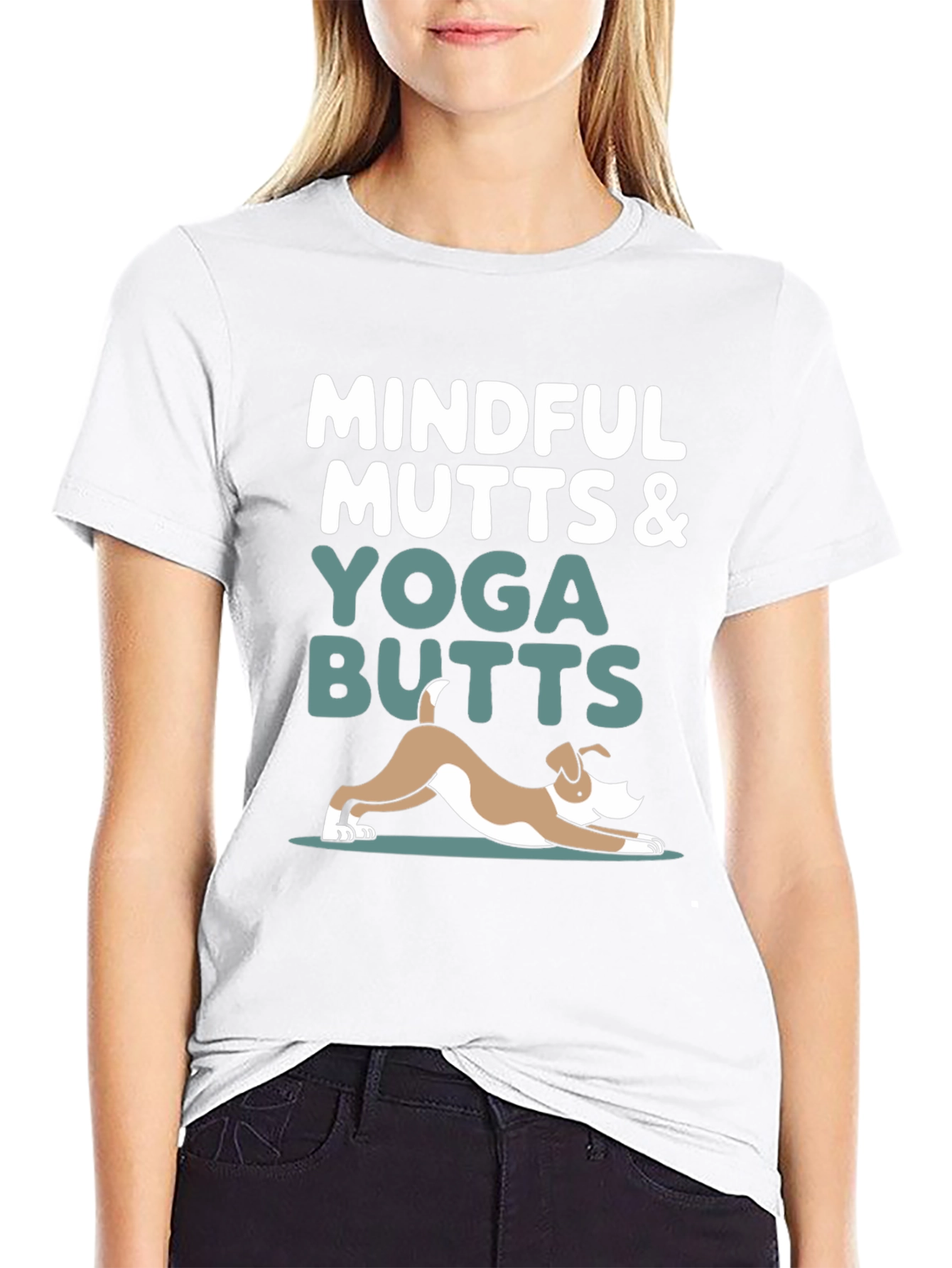 Mindful Mutts & Yoga Butts Graphic Tee
