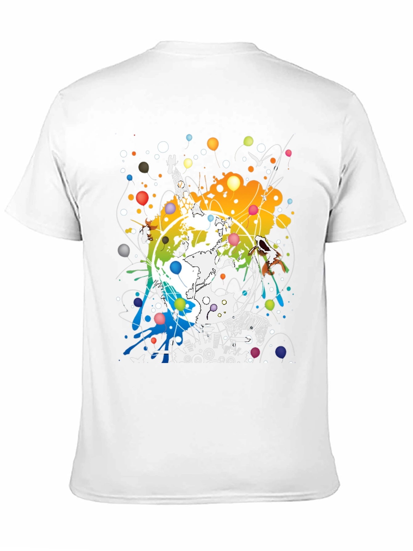 Global Giraffe Art Tee