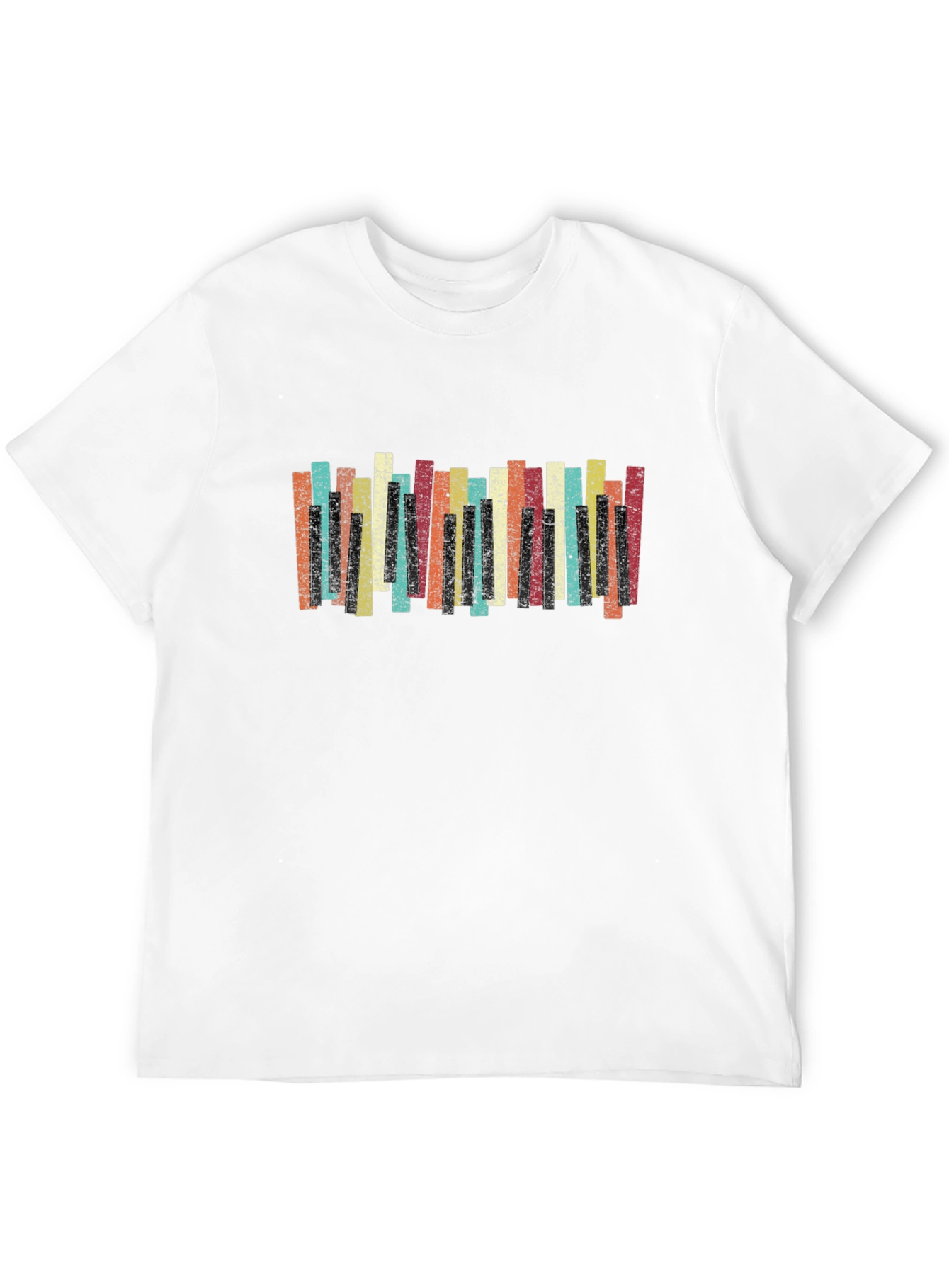 Retro Piano Keys Graphic Tee