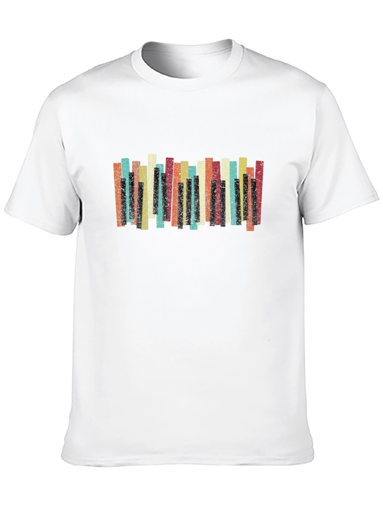Retro Piano Keys Graphic Tee