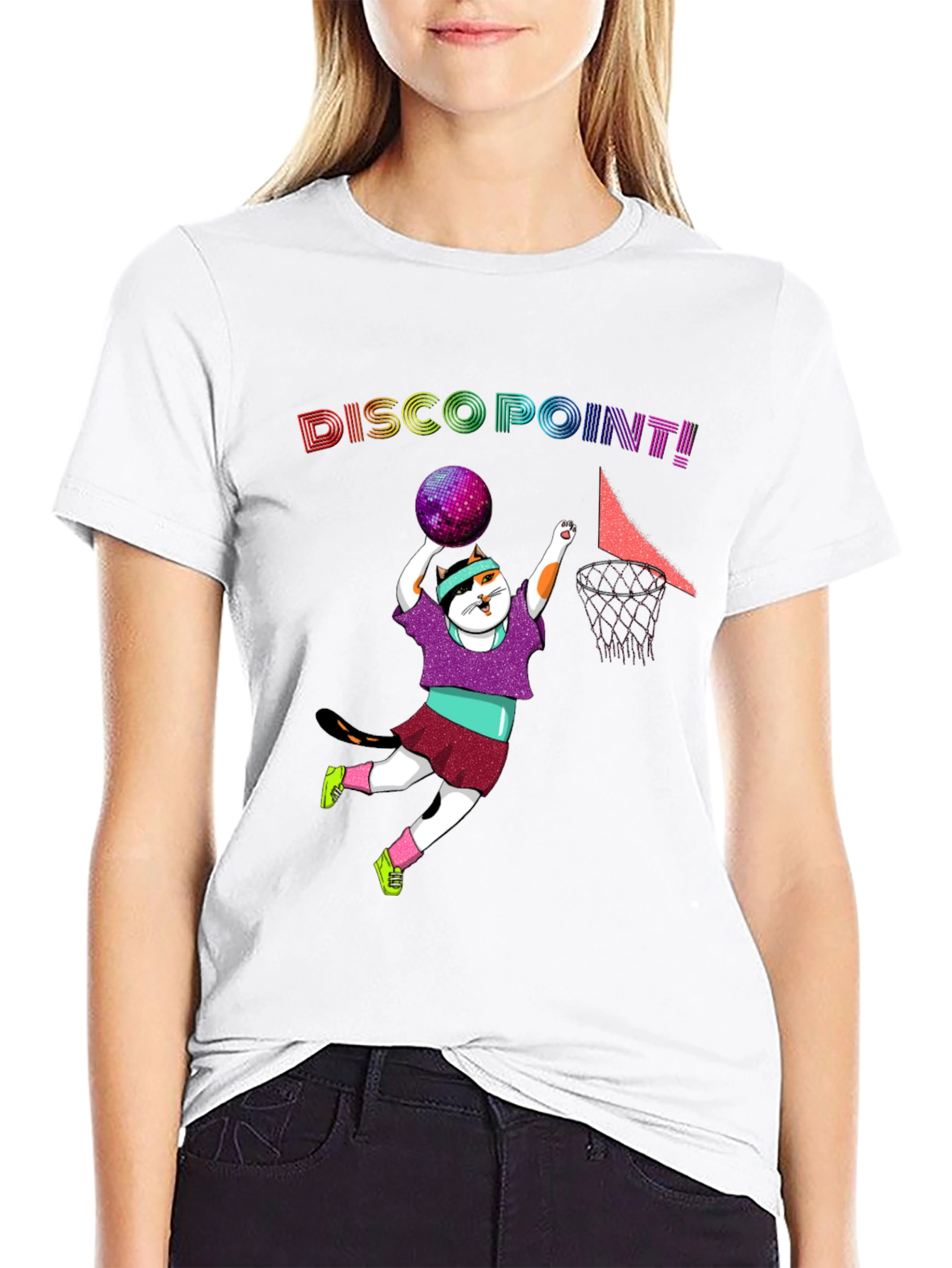 Disco Point Black Graphic Tee