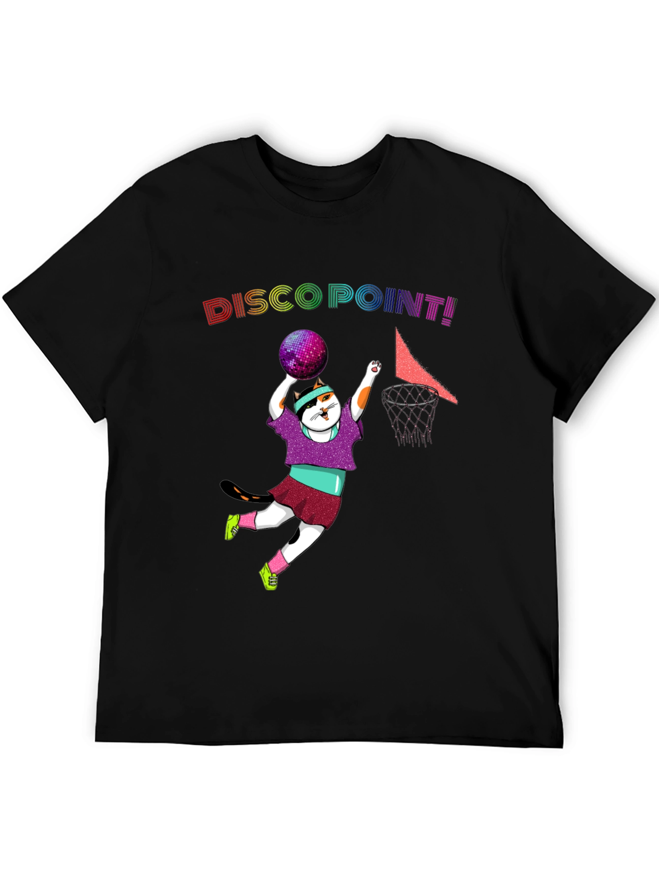 Disco Point Black Graphic Tee