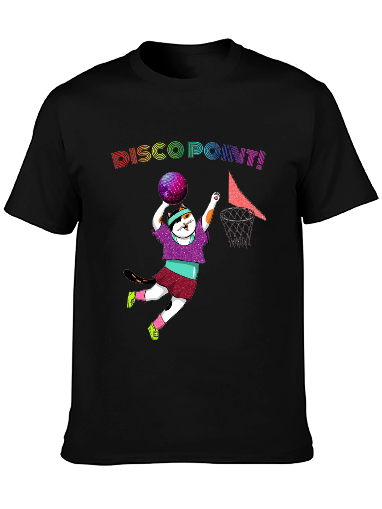 Disco Point Black Graphic Tee