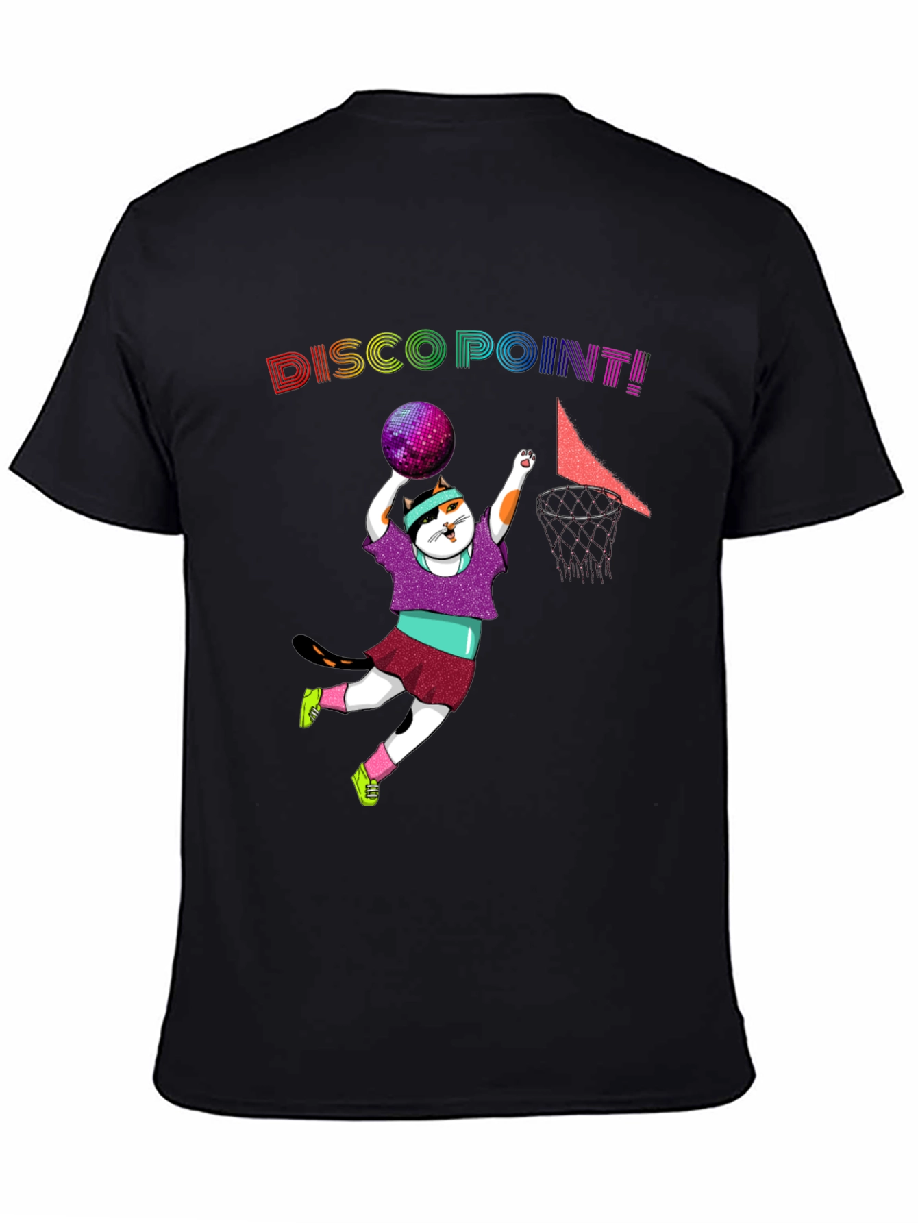 Disco Point Black Graphic Tee