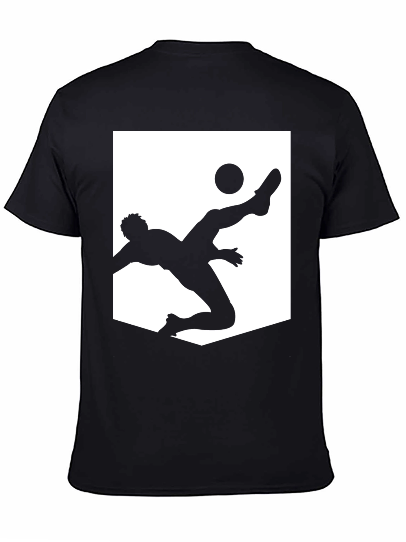 Soccer Silhouette Graphic Tee - Black