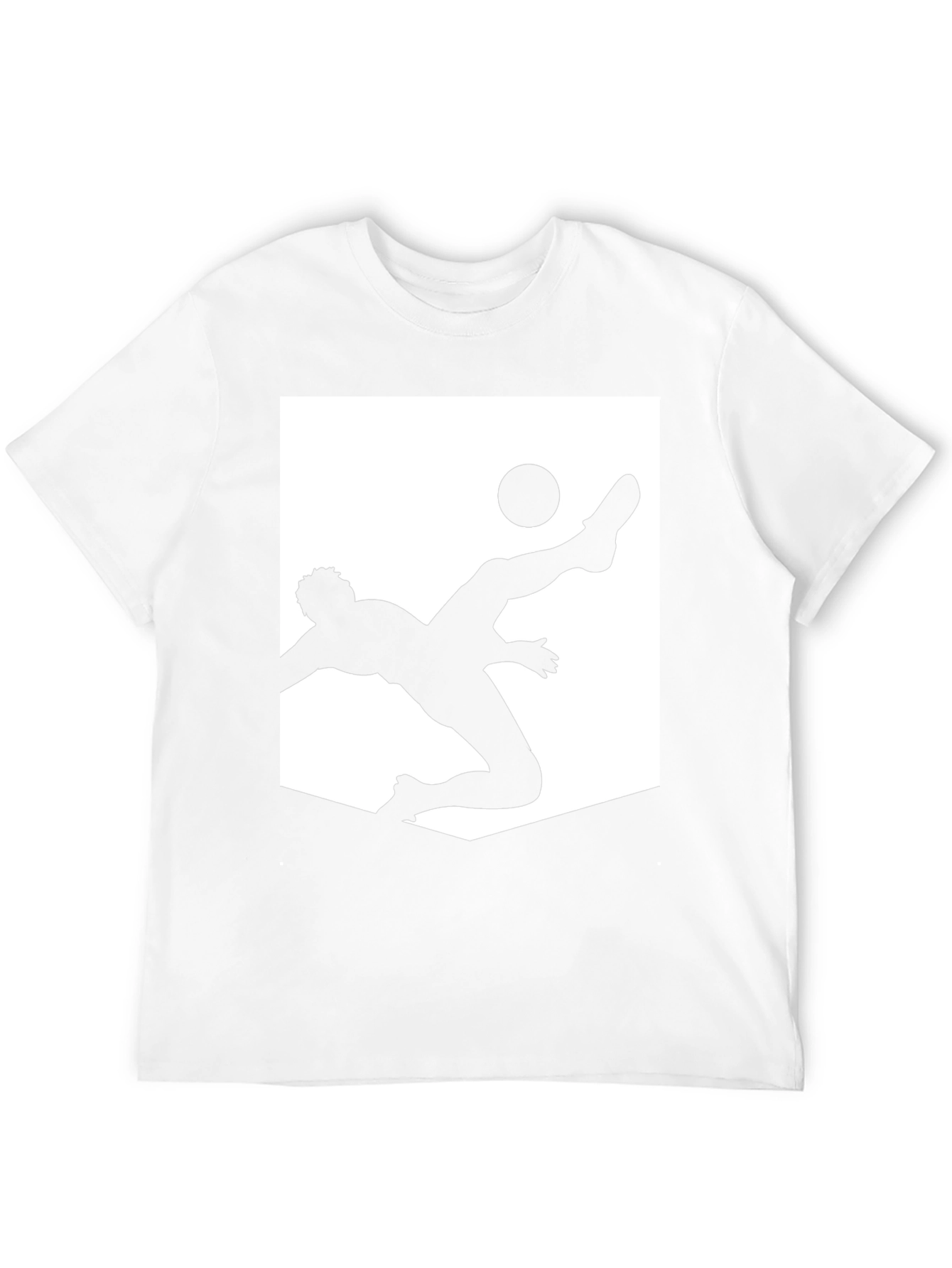 Soccer Silhouette Graphic Tee - Black