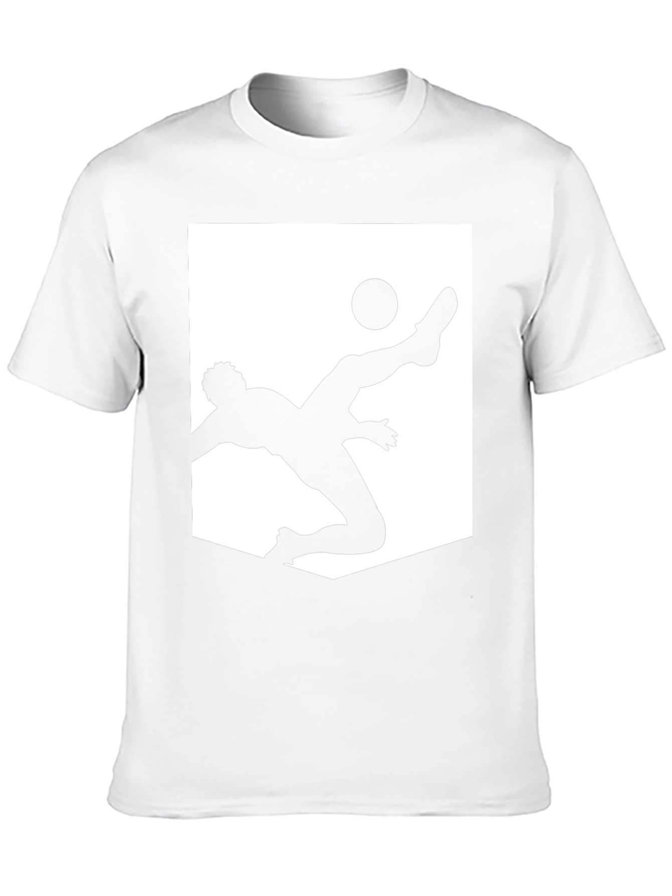 Soccer Silhouette Graphic Tee - Black