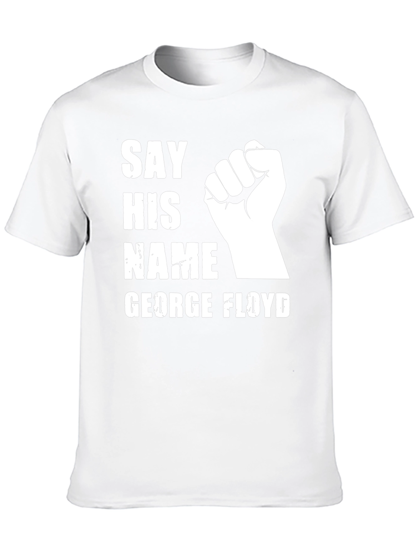 Say His Name George Floyd T-Shirt Black