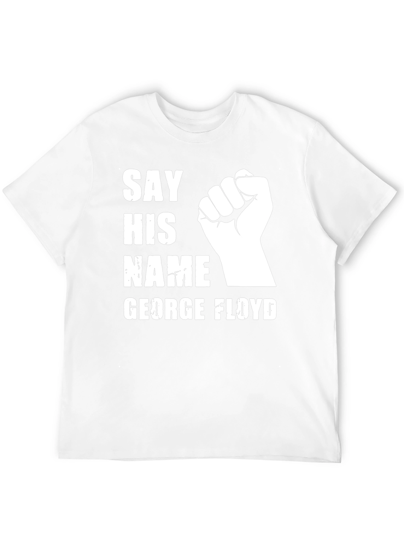 Say His Name George Floyd T-Shirt Black