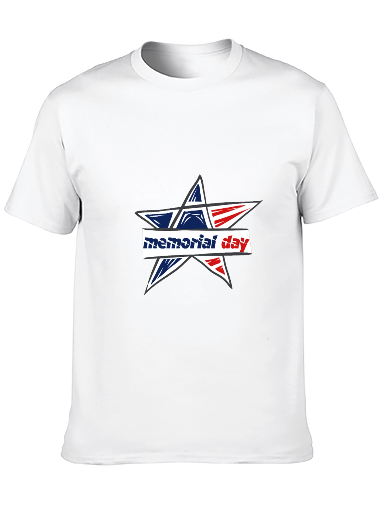 Memorial Day Star Graphic T-Shirt