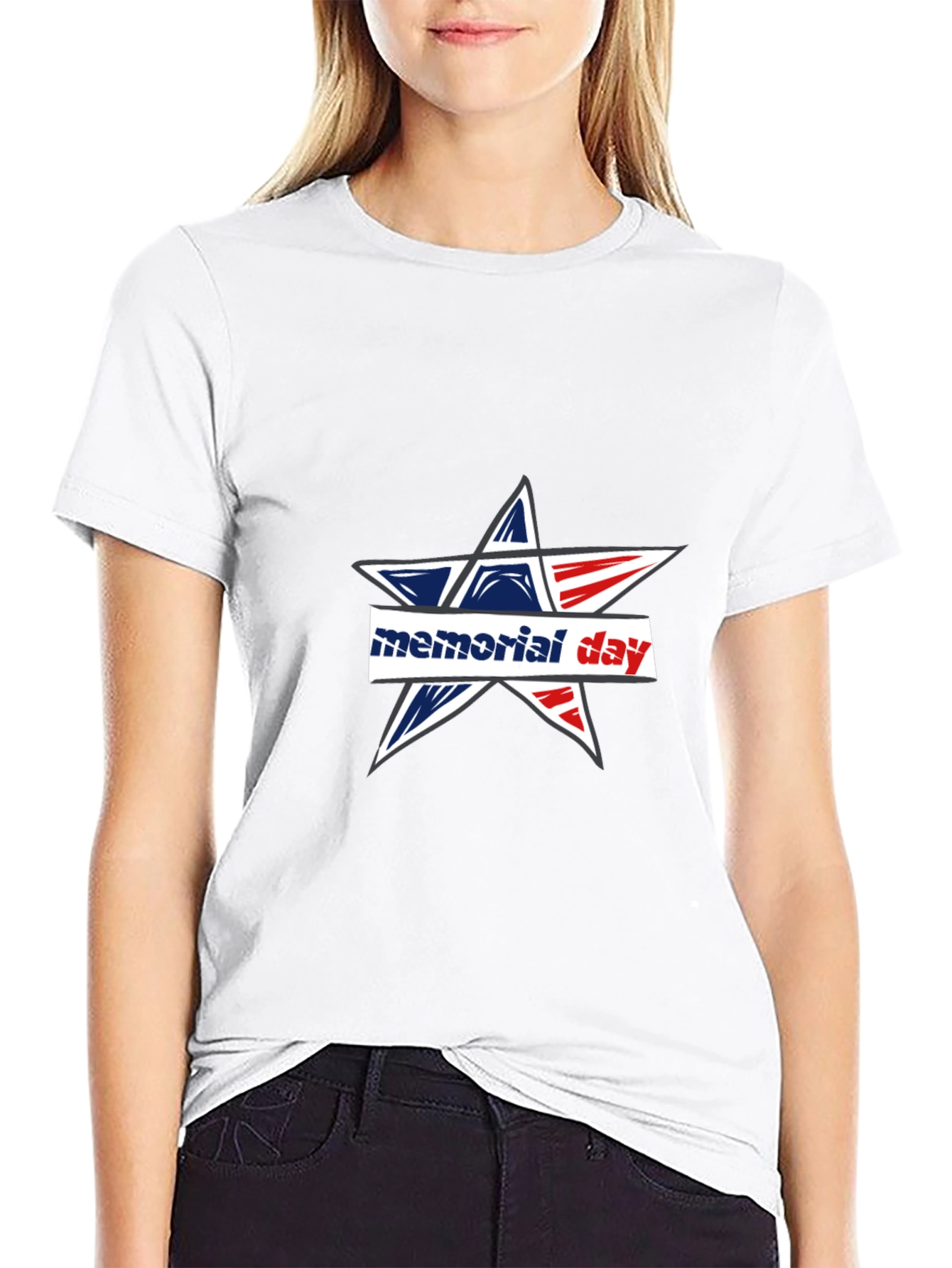 Memorial Day Star Graphic T-Shirt