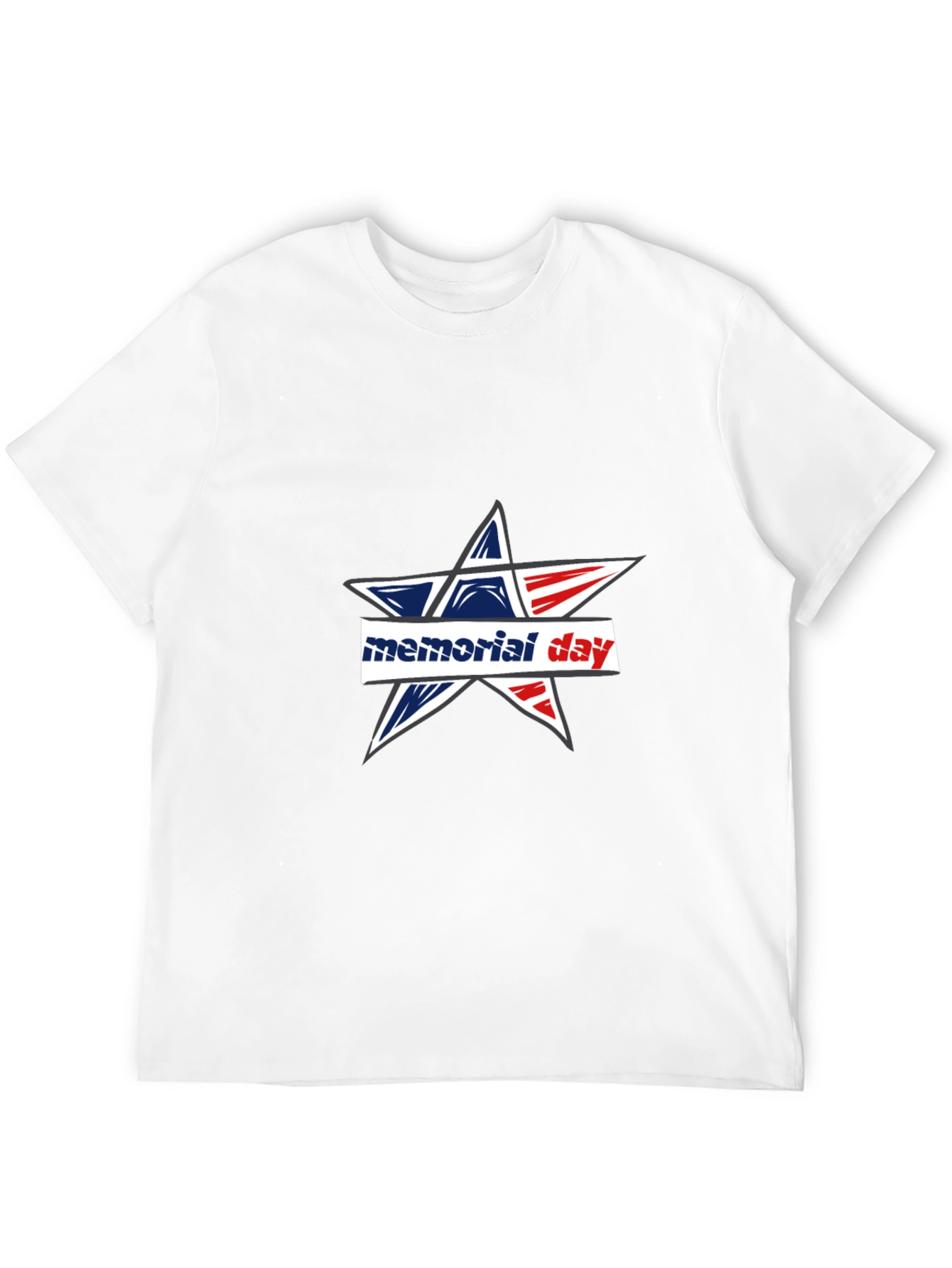Memorial Day Star Graphic T-Shirt