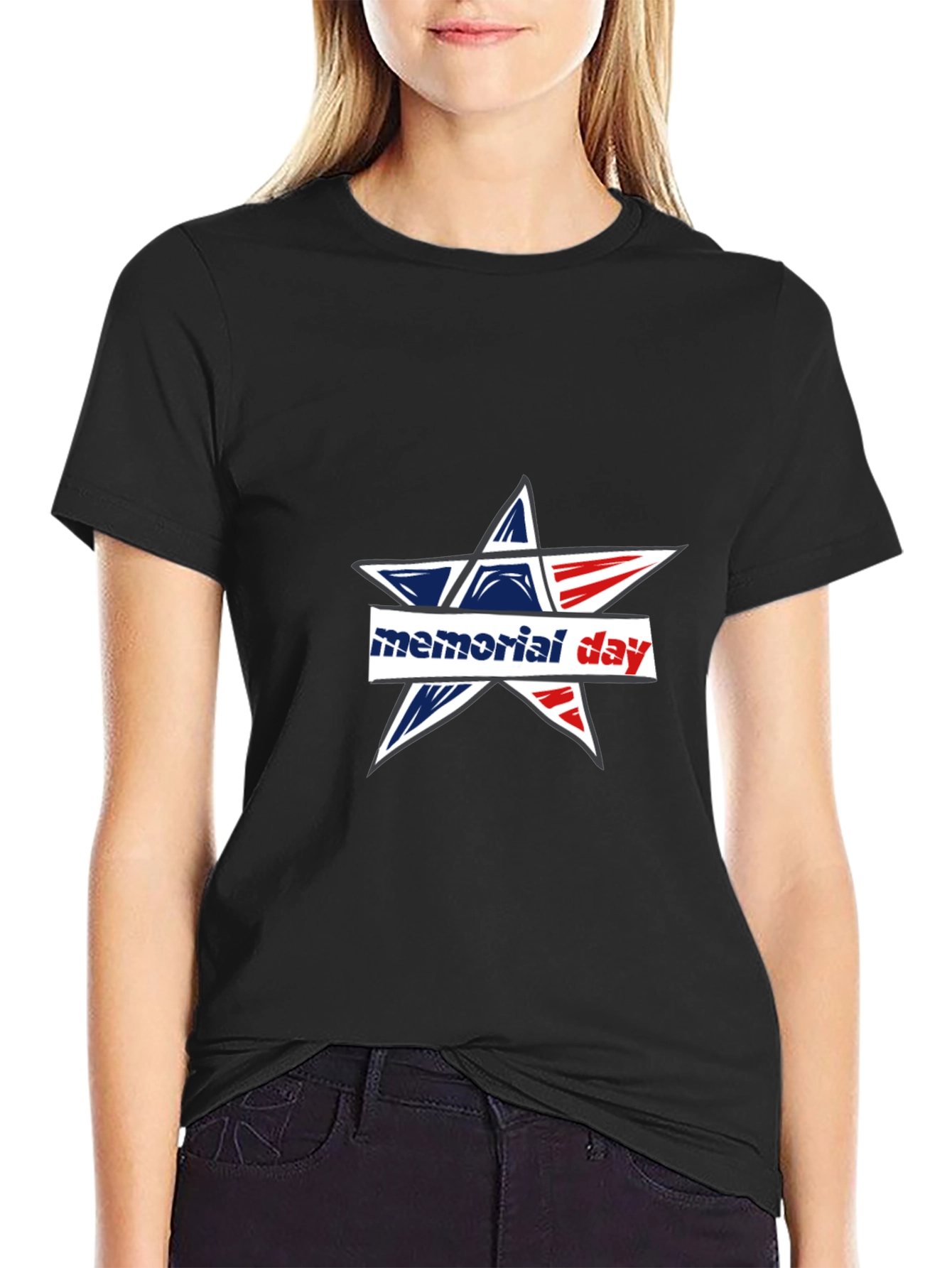 Memorial Day Star Graphic T-Shirt