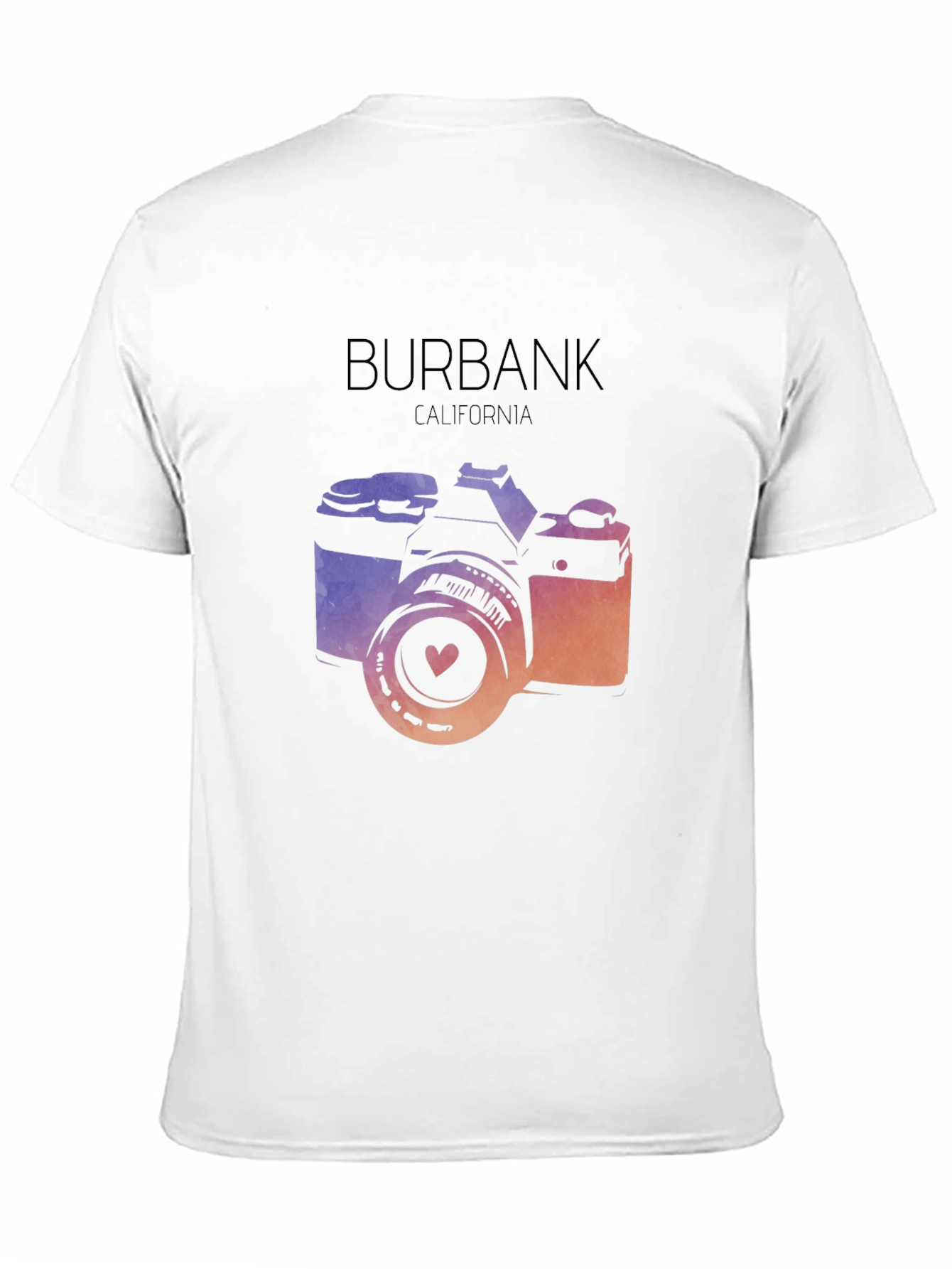 Burbank California Camera Graphic T-Shirt