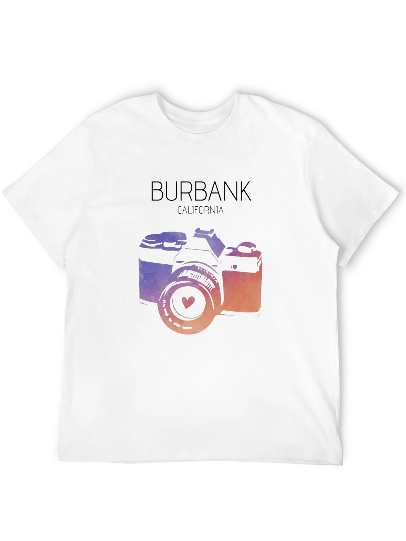 Burbank California Camera Graphic T-Shirt