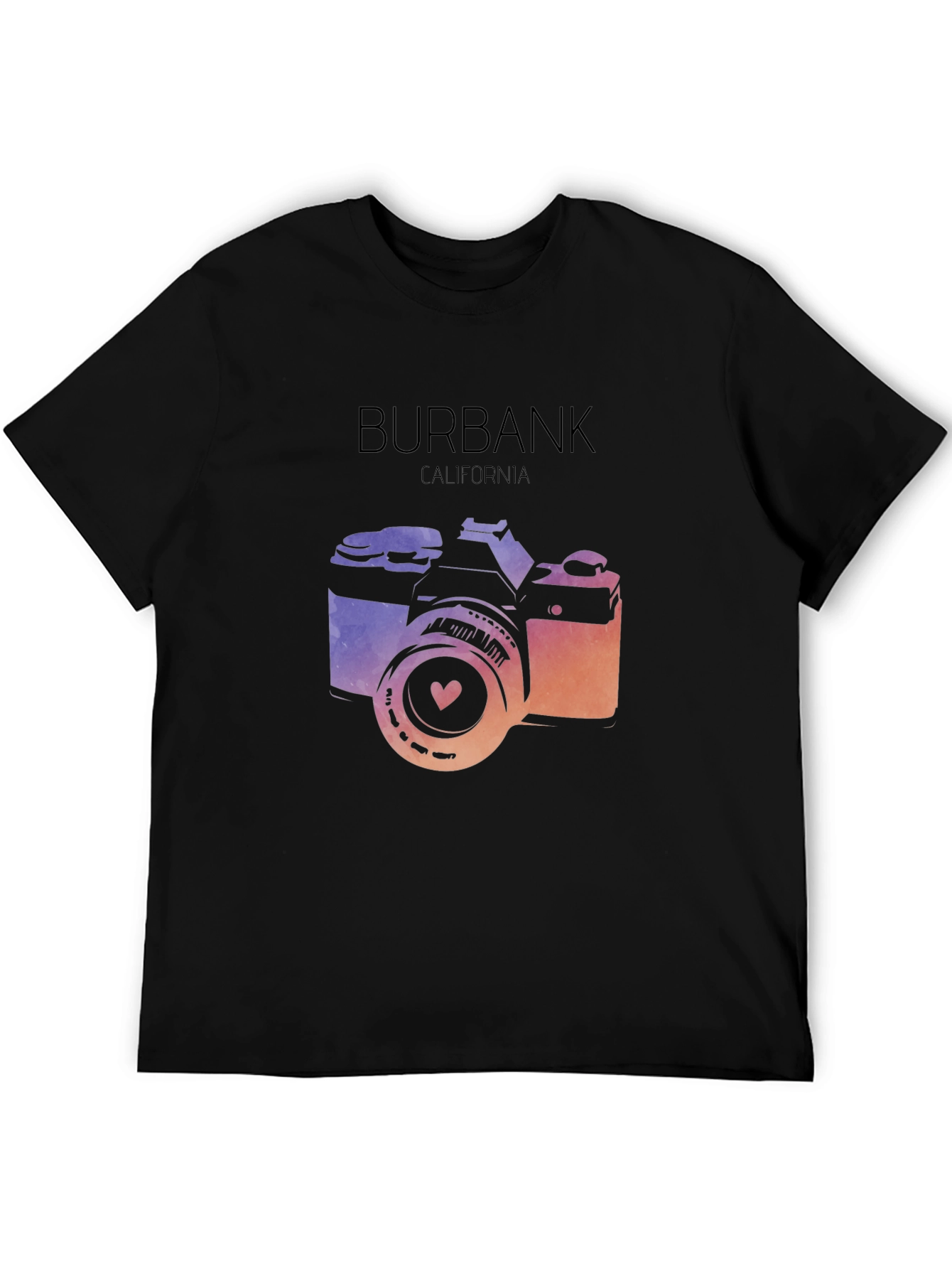 Burbank California Camera Graphic T-Shirt