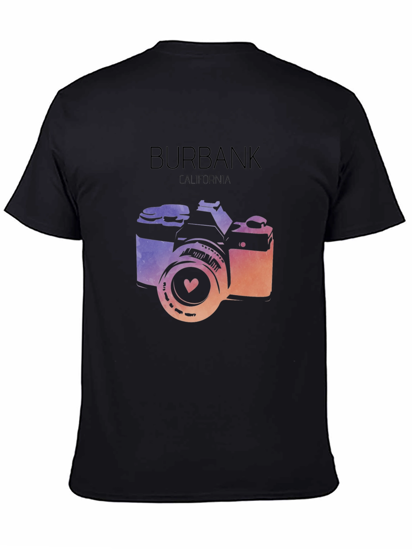Burbank California Camera Graphic T-Shirt