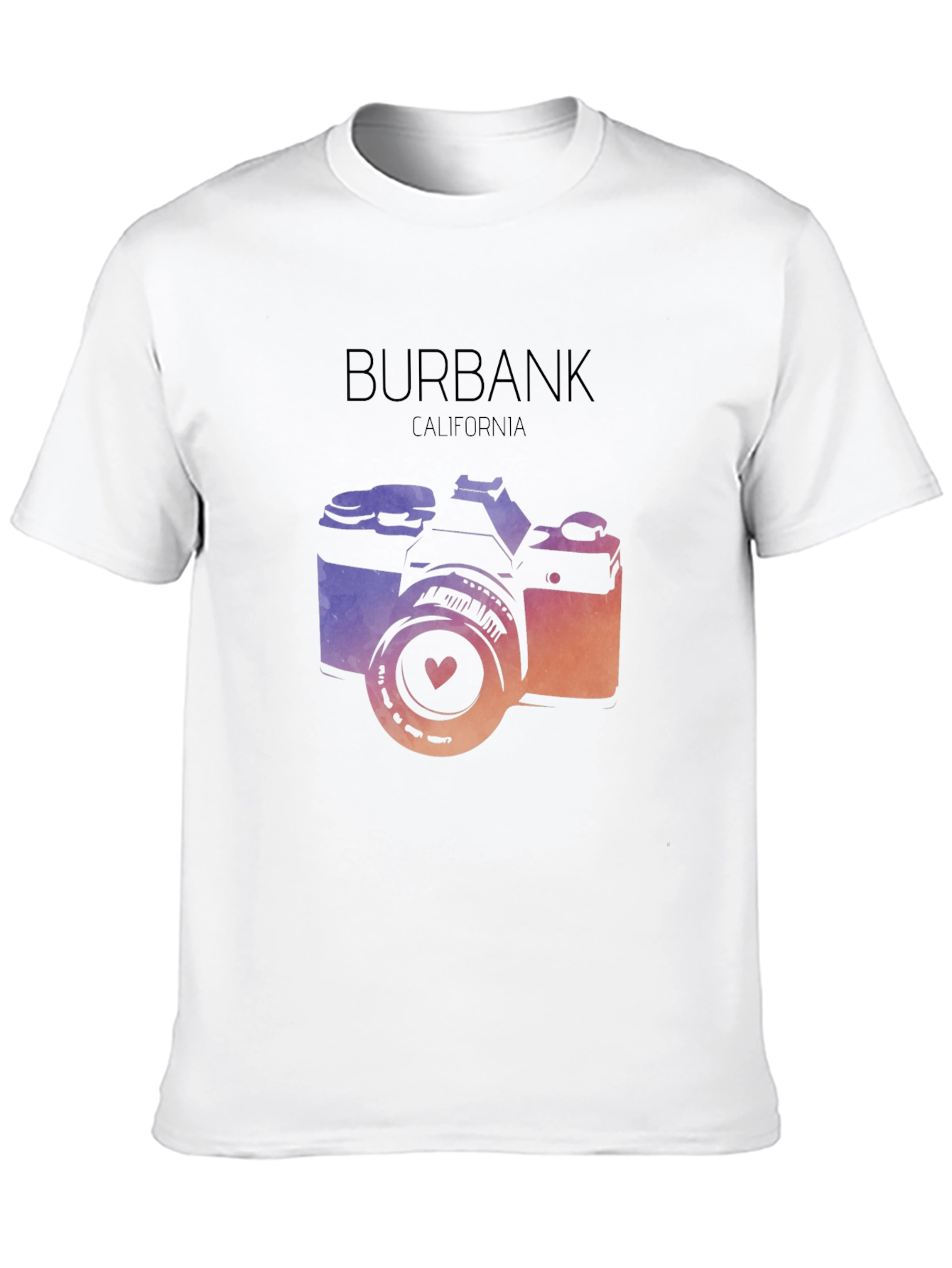Burbank California Camera Graphic T-Shirt
