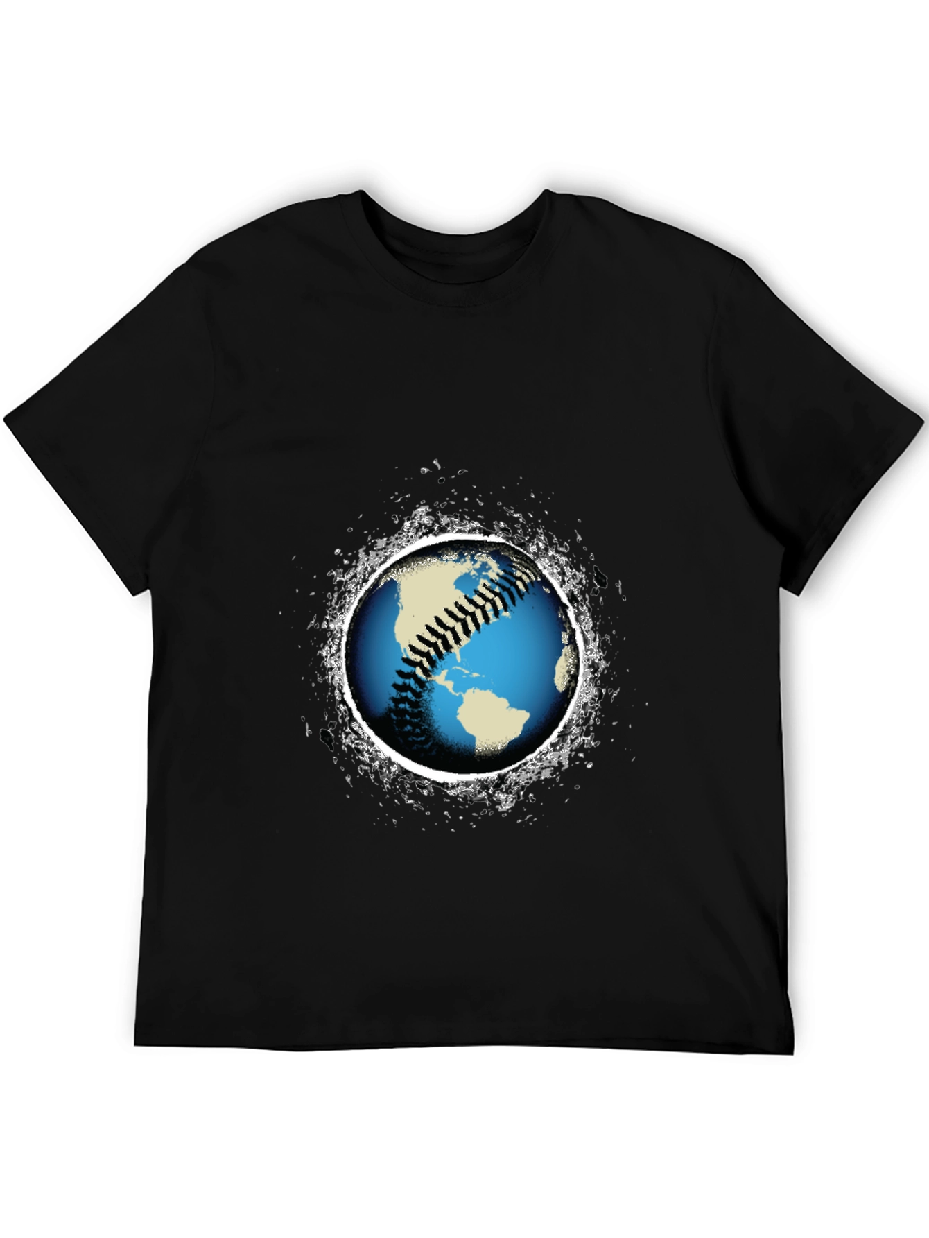 Baseball Earth Graphic T-Shirt