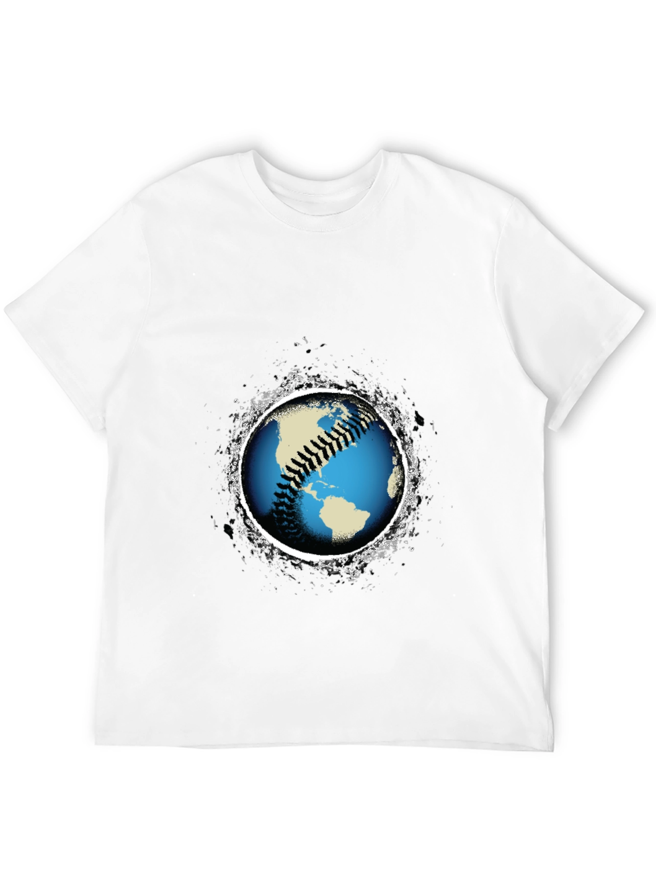 Baseball Earth Graphic T-Shirt