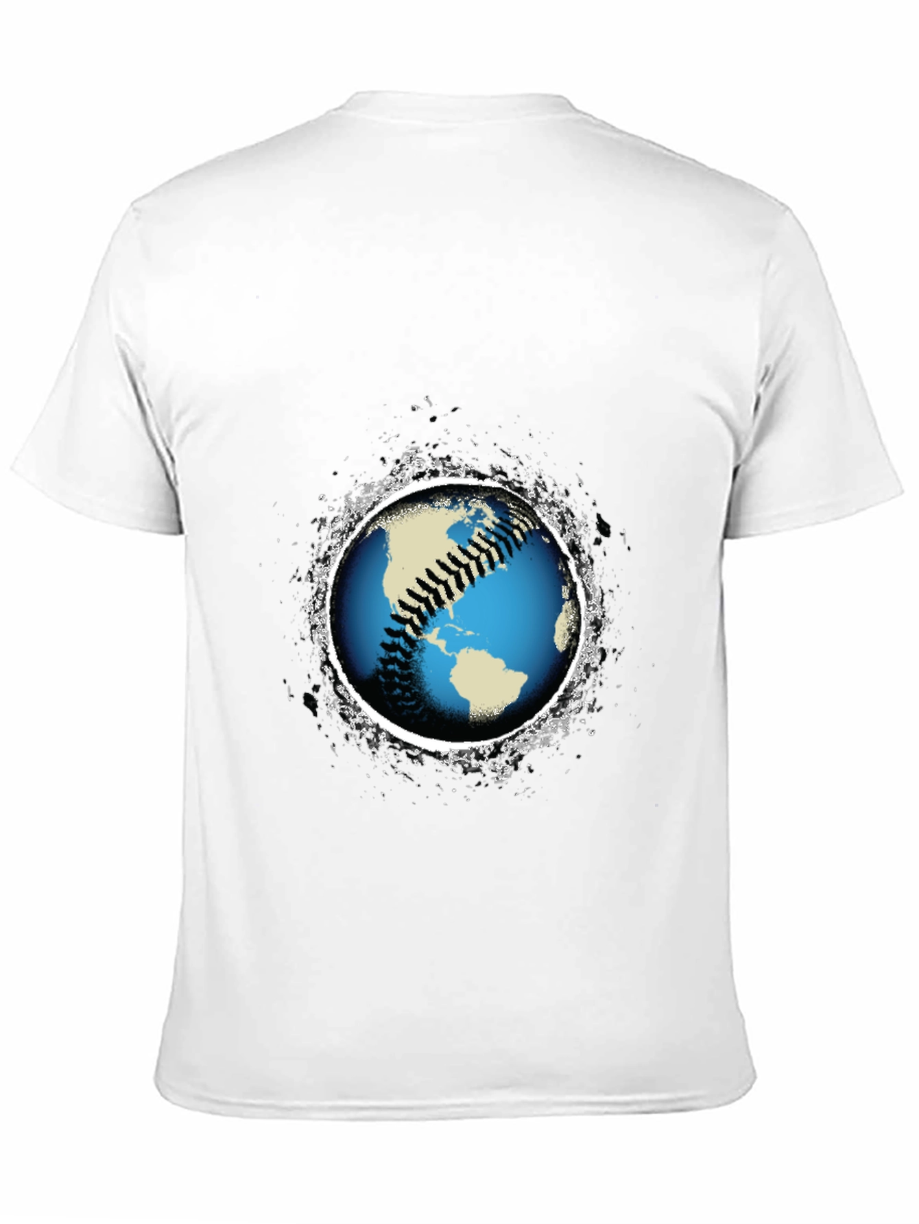 Baseball Earth Graphic T-Shirt