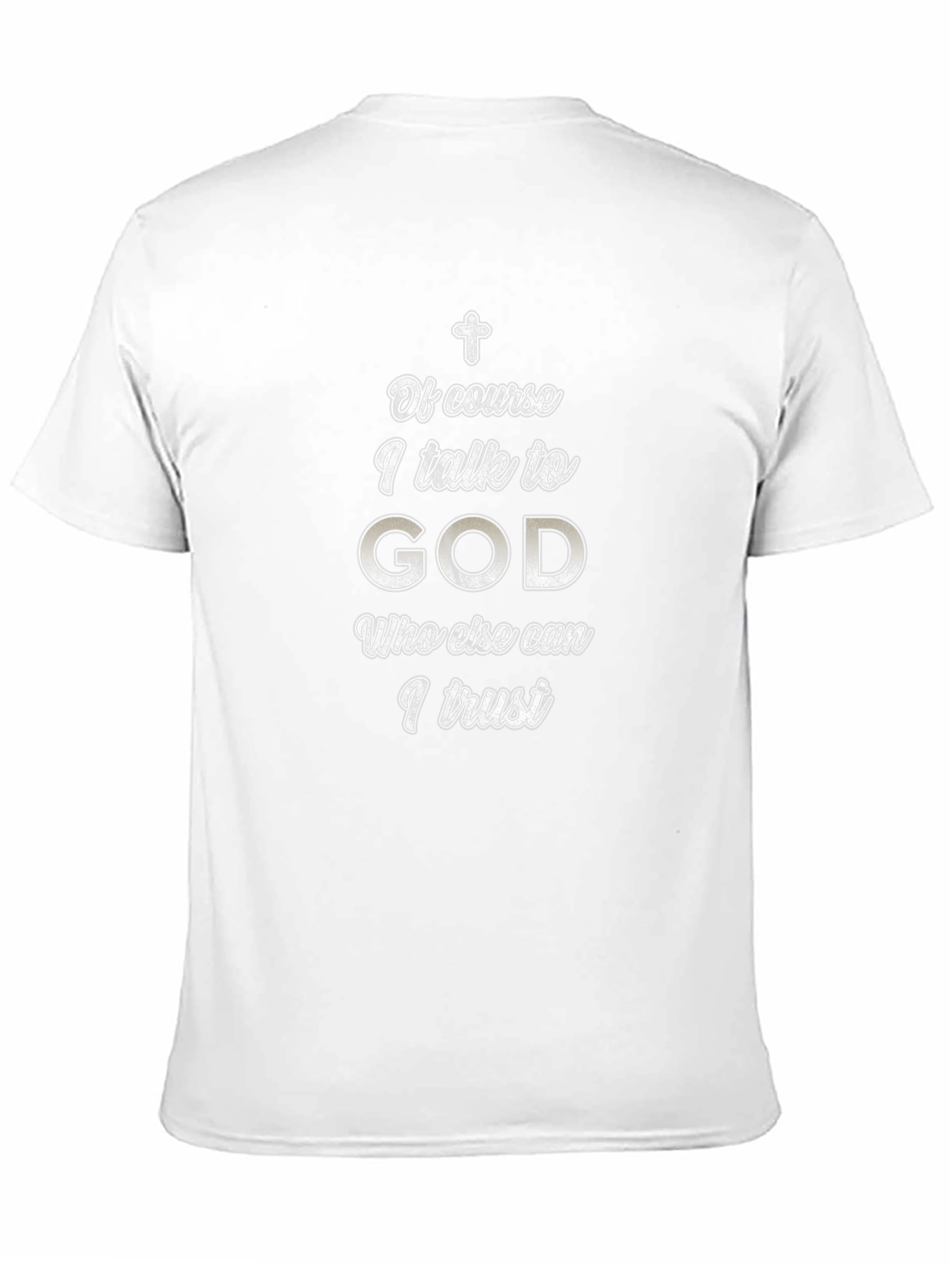 Of Course I Talk To God Black T-Shirt