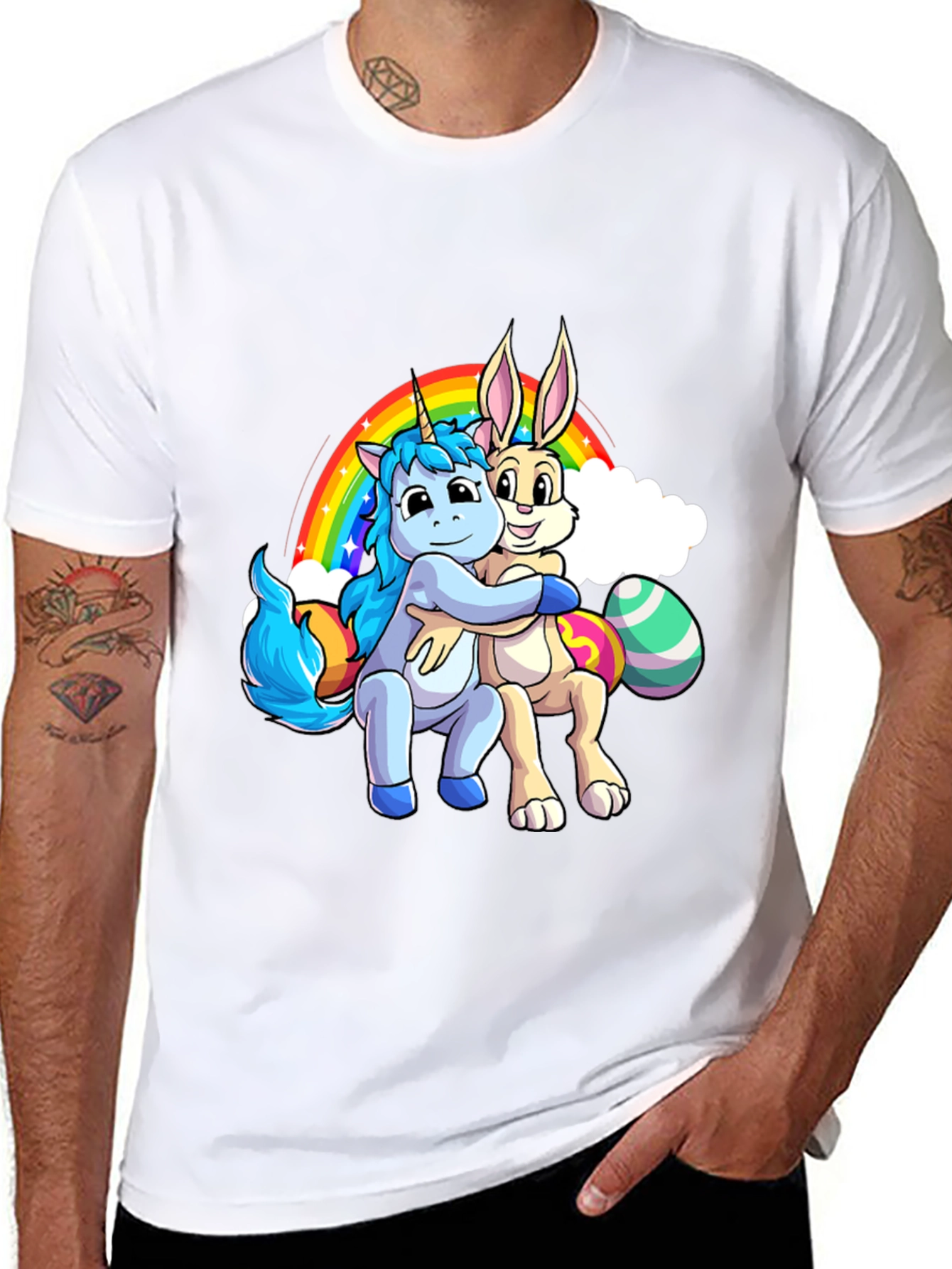 Unicorn & Bunny Hug T-Shirt