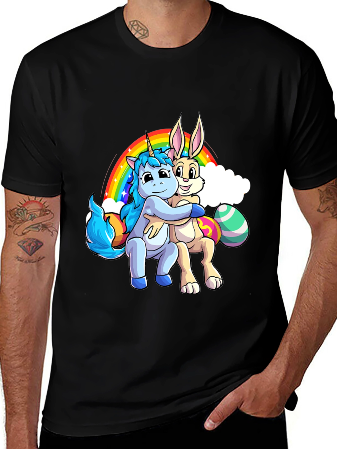 Unicorn & Bunny Hug T-Shirt