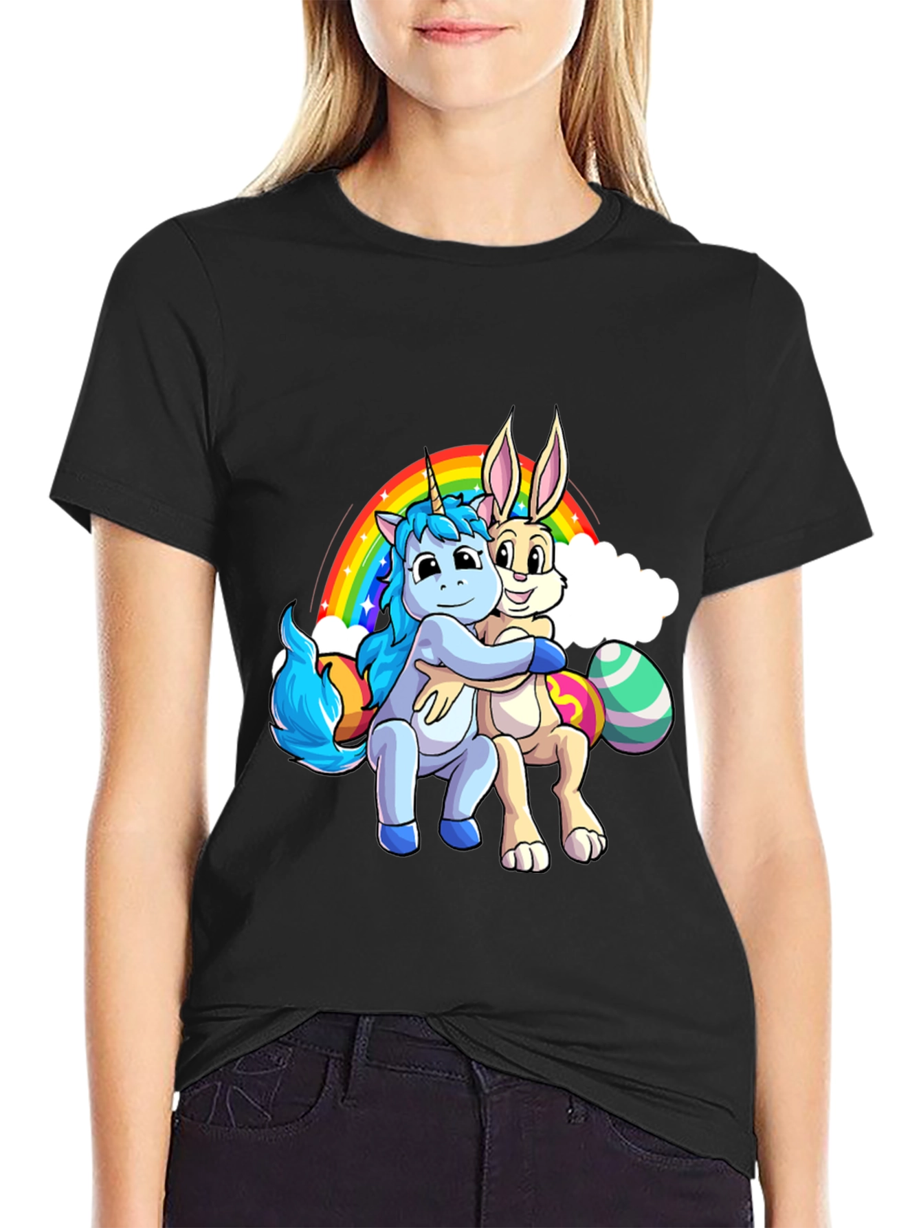 Unicorn & Bunny Hug T-Shirt