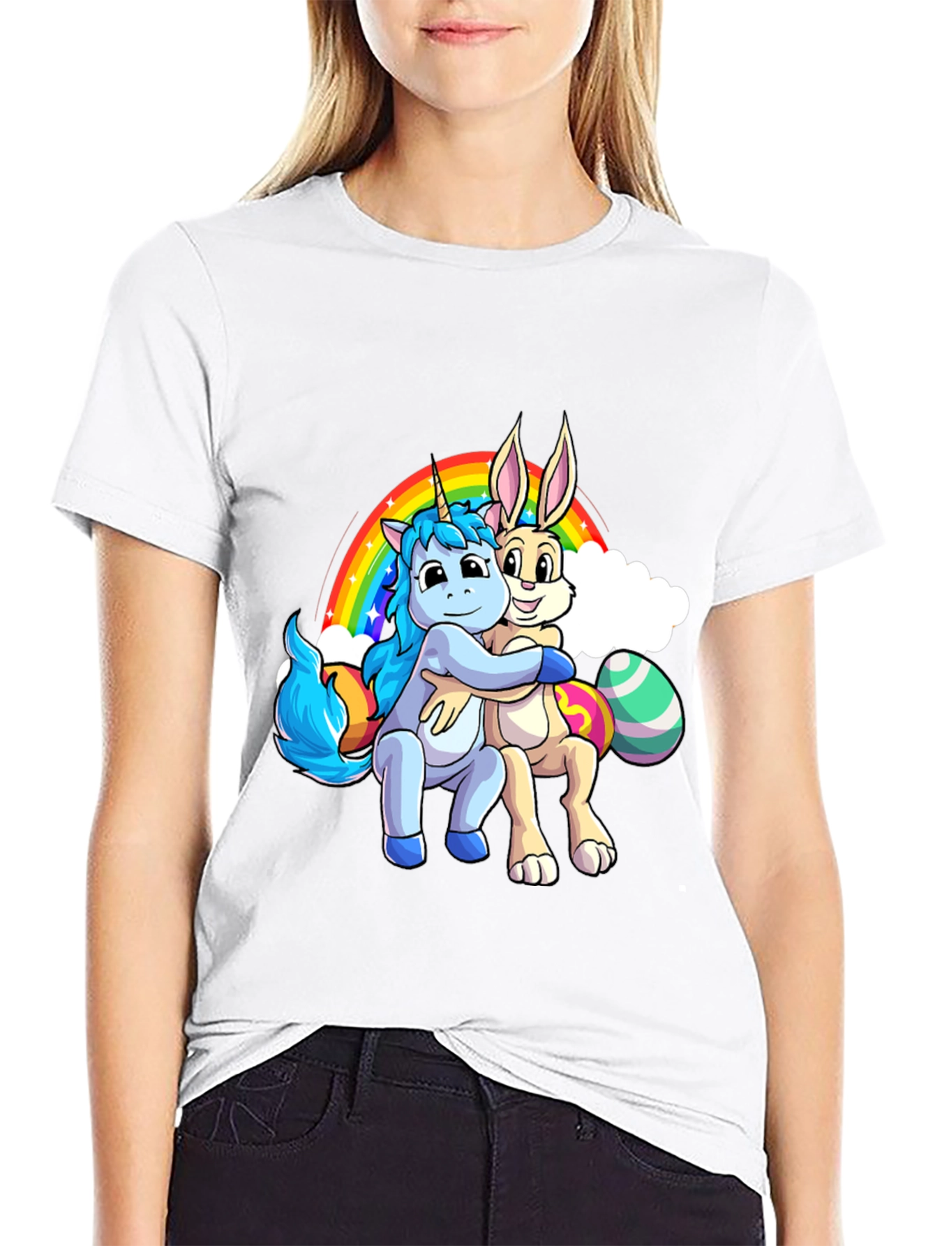 Unicorn & Bunny Hug T-Shirt