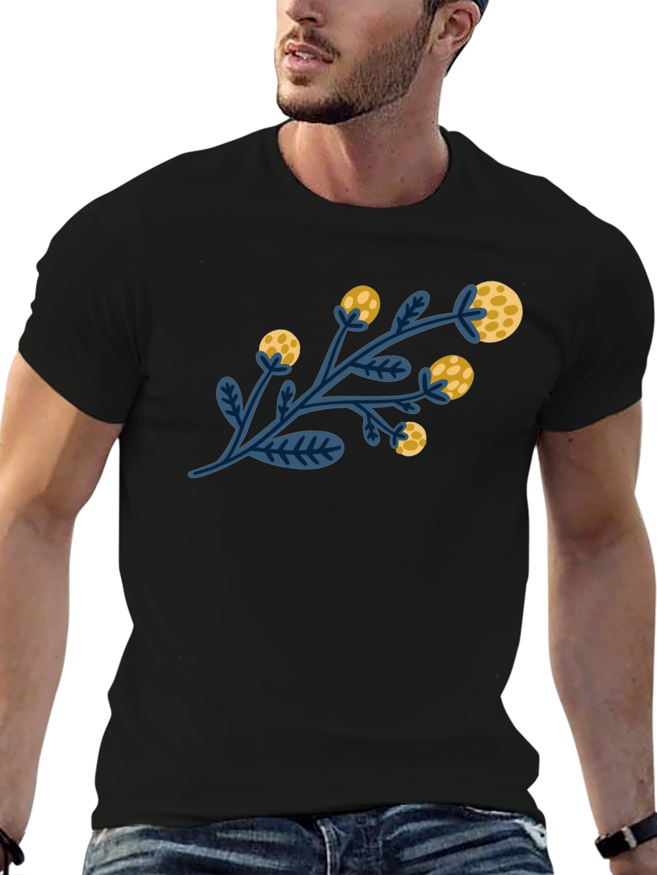 Floral Branch Graphic T-Shirt