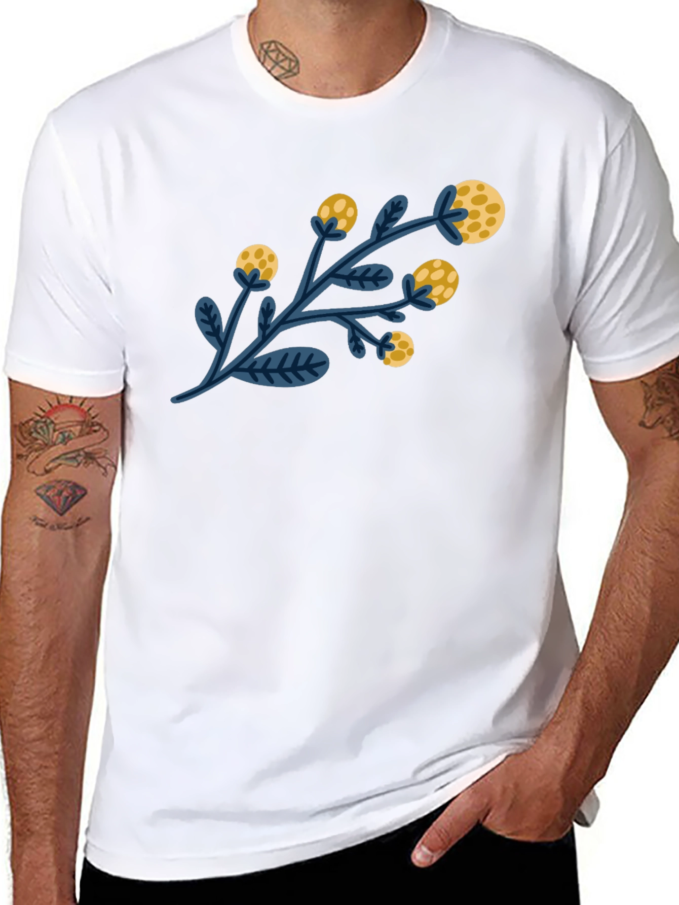 Floral Branch Graphic T-Shirt
